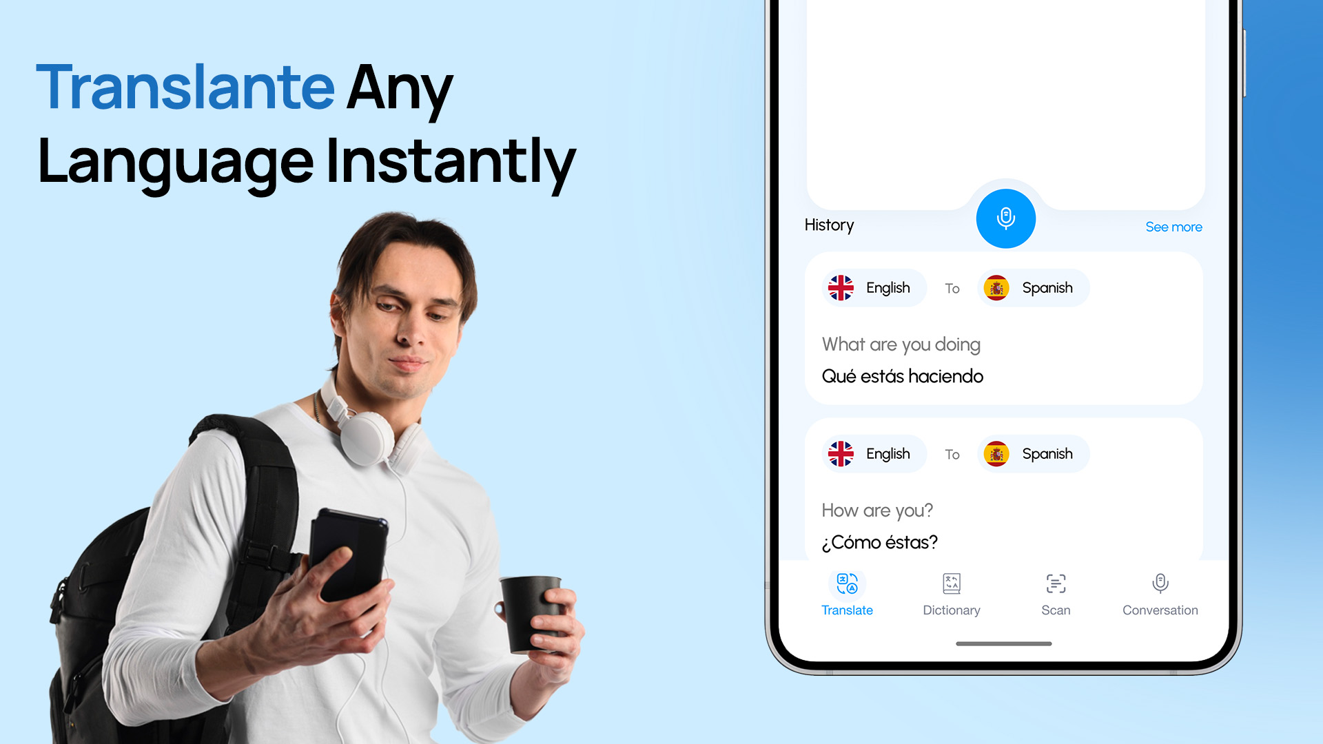 اسکرین شات 2 برنامه Translate All Languages