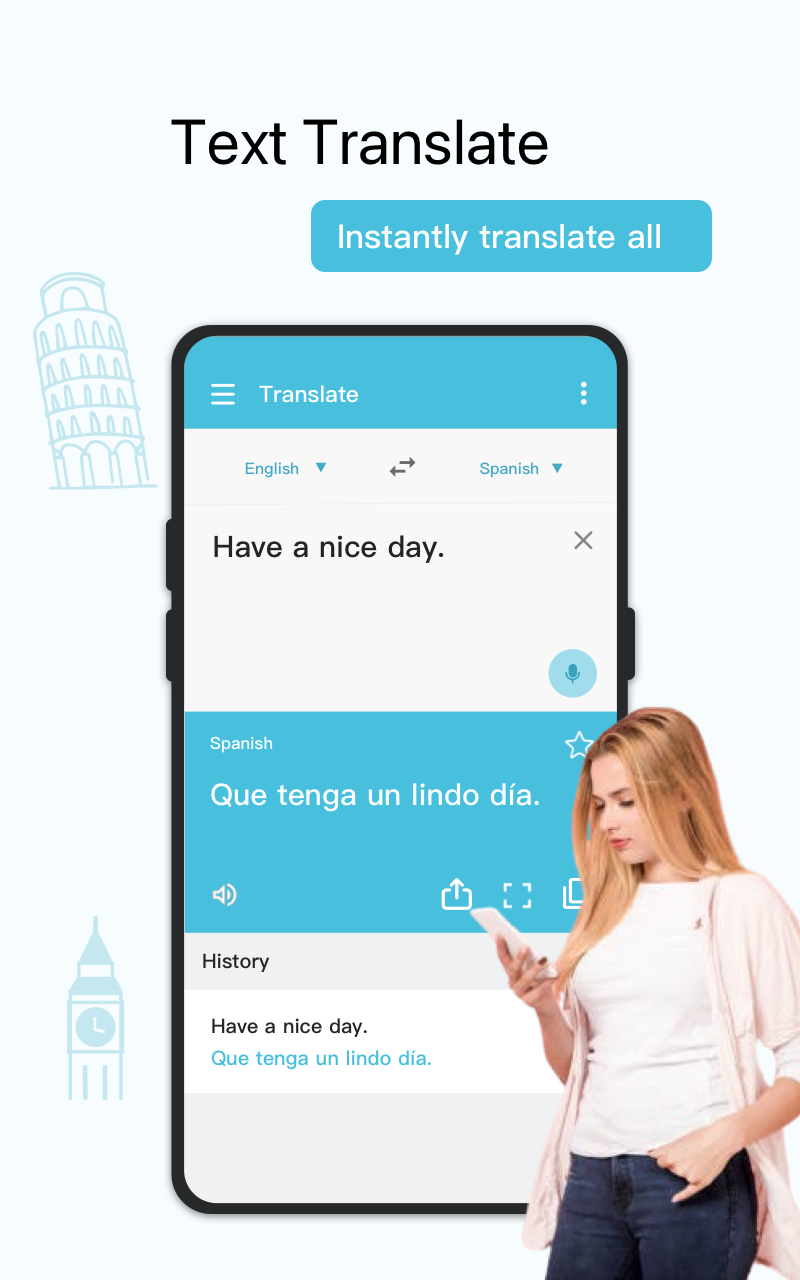 اسکرین شات 5 برنامه Global Translator - Languages