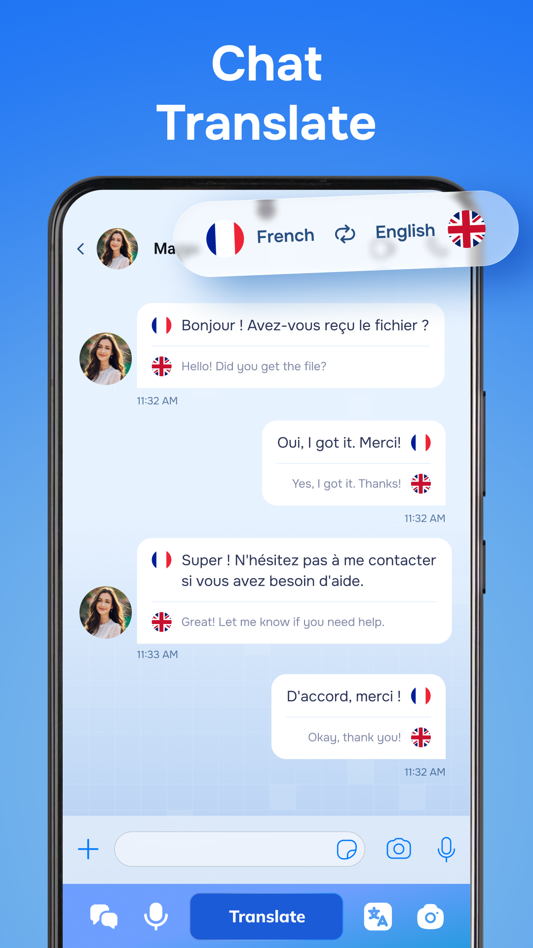 اسکرین شات 2 برنامه Translateasy: AI Translator