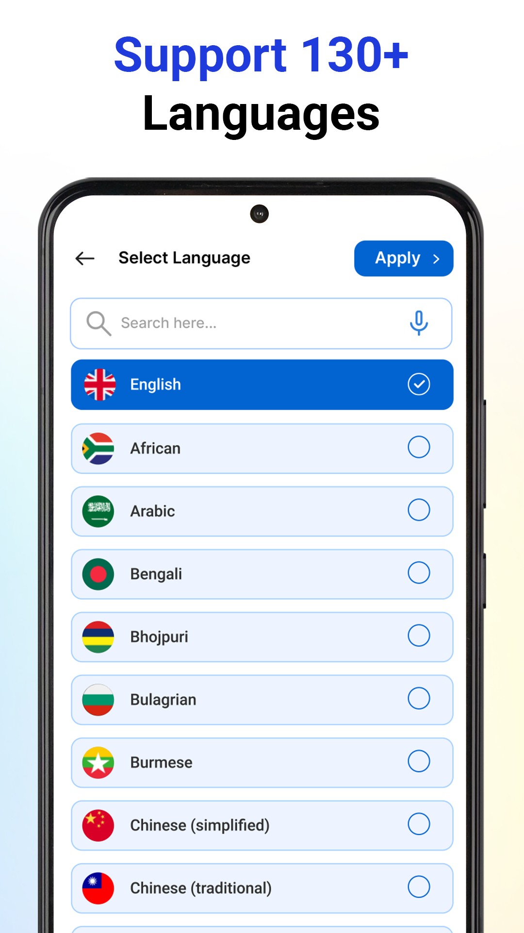 اسکرین شات 7 برنامه Translate Language Translator