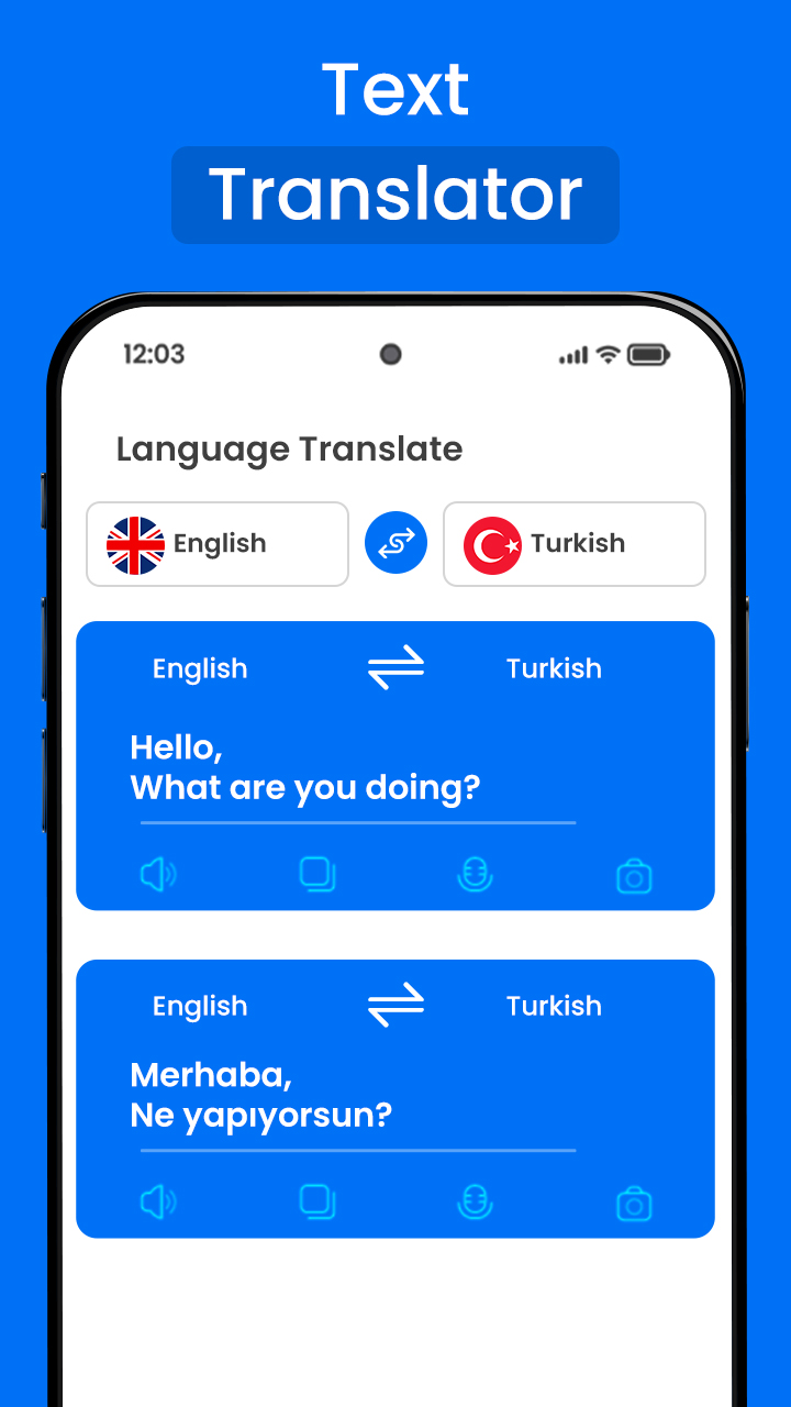 اسکرین شات 1 برنامه AI Translate All Languages