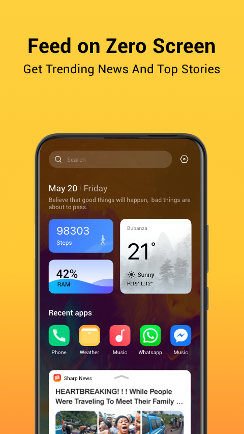 اسکرین شات 1 برنامه HiOS Launcher - Fast