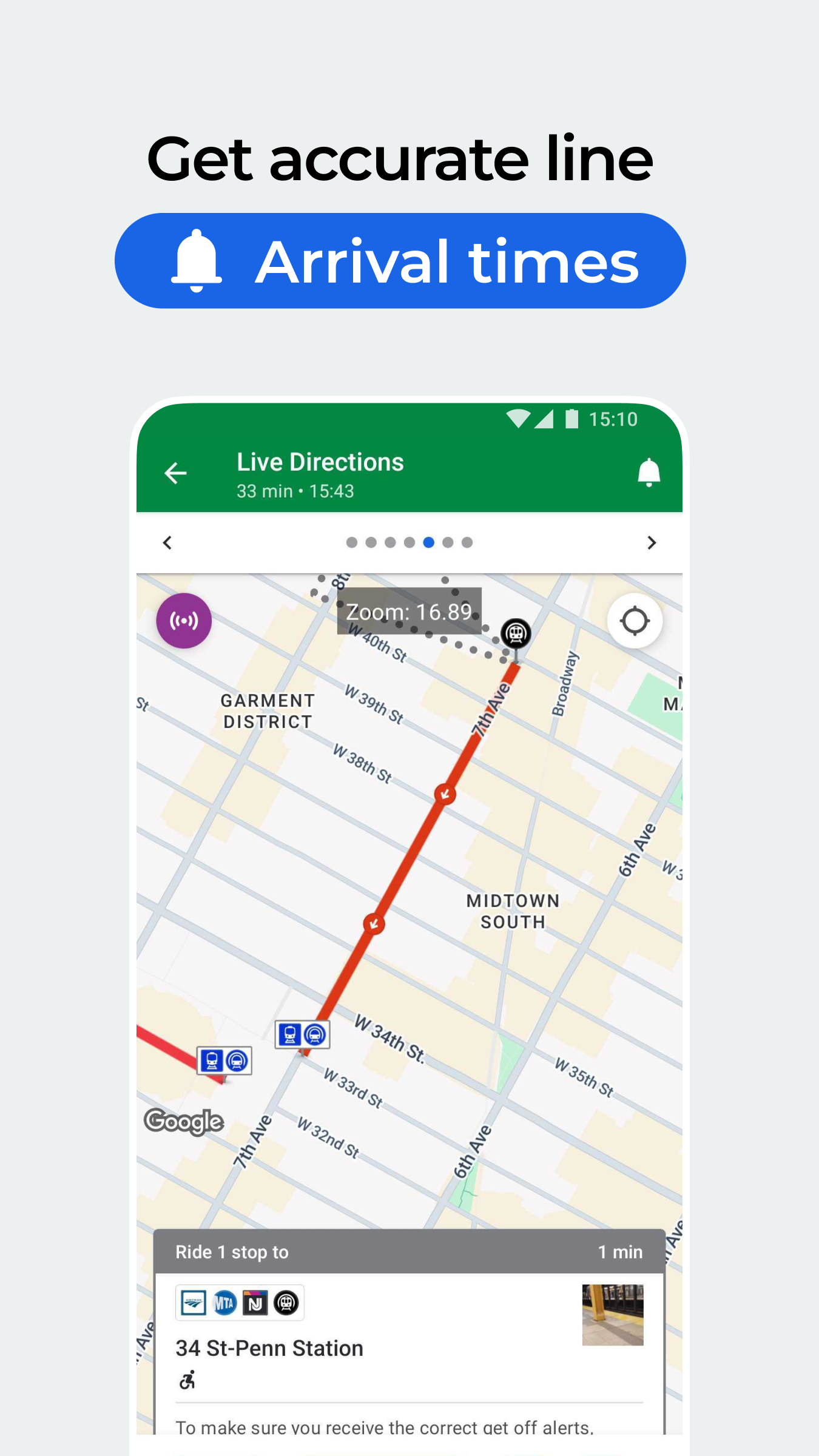 اسکرین شات 2 برنامه Moovit: Bus & Public Transit