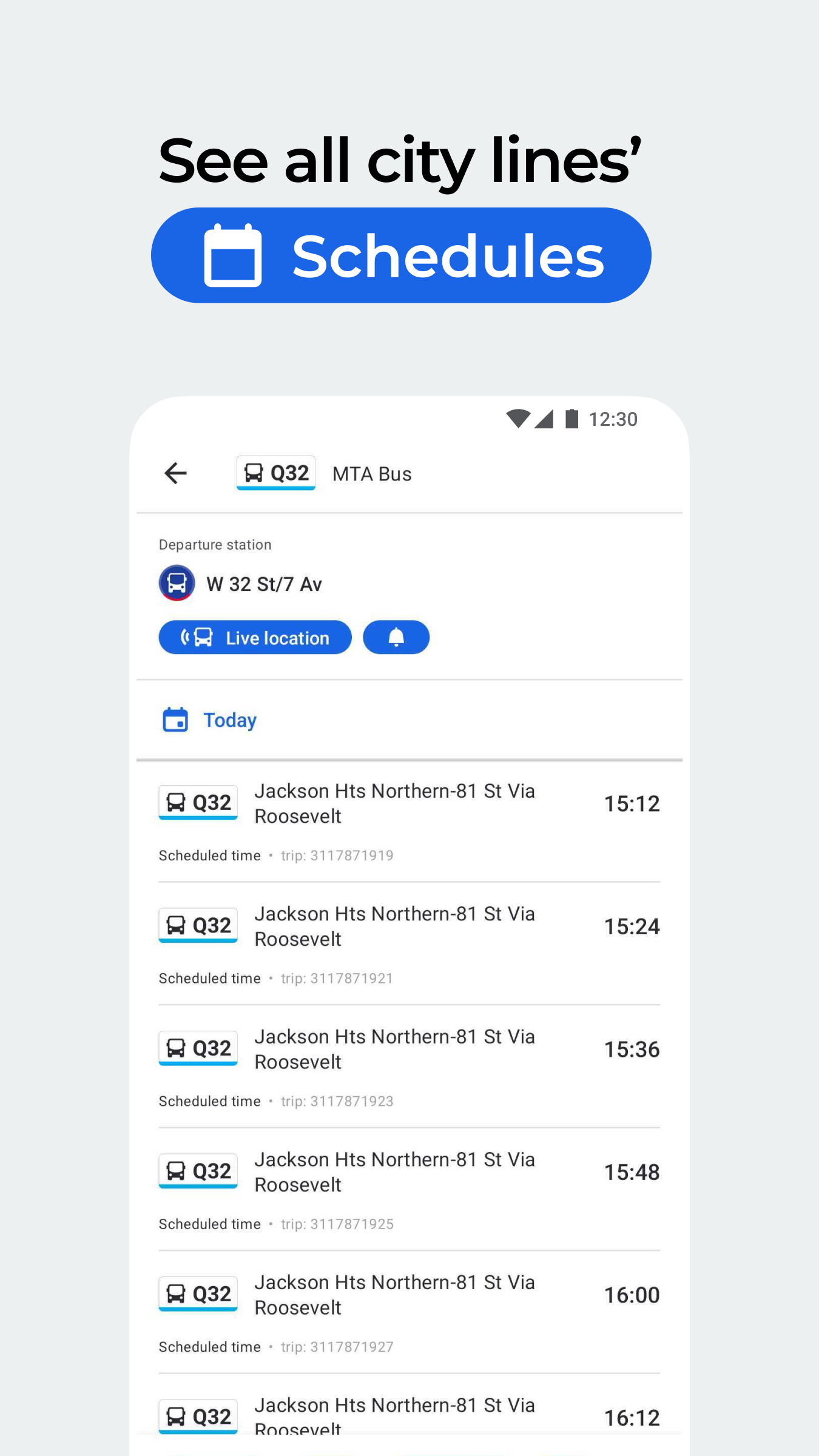 اسکرین شات 3 برنامه Moovit: Bus & Public Transit