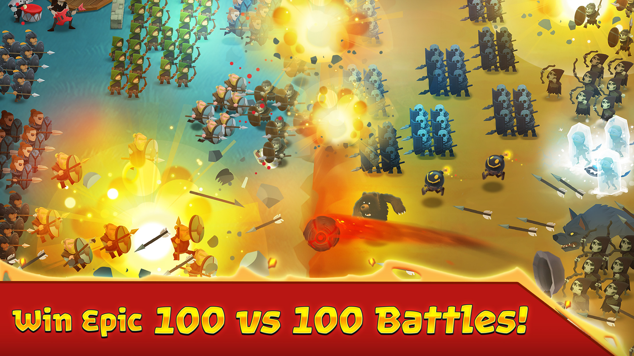اسکرین شات 3 بازی Battle Legion: Mass Troops RPG
