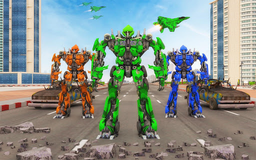 اسکرین شات 4 بازی US Army Robot Transformation Jet Robo Car Tank War