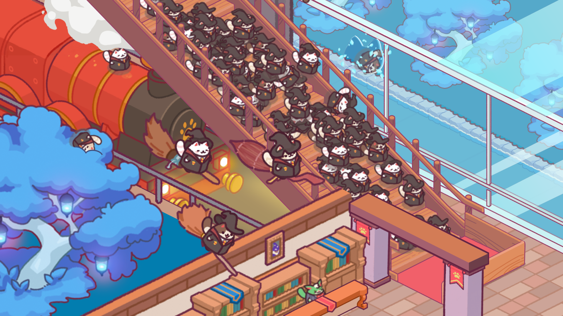 اسکرین شات 8 بازی Cat Magic School : Cute Tycoon
