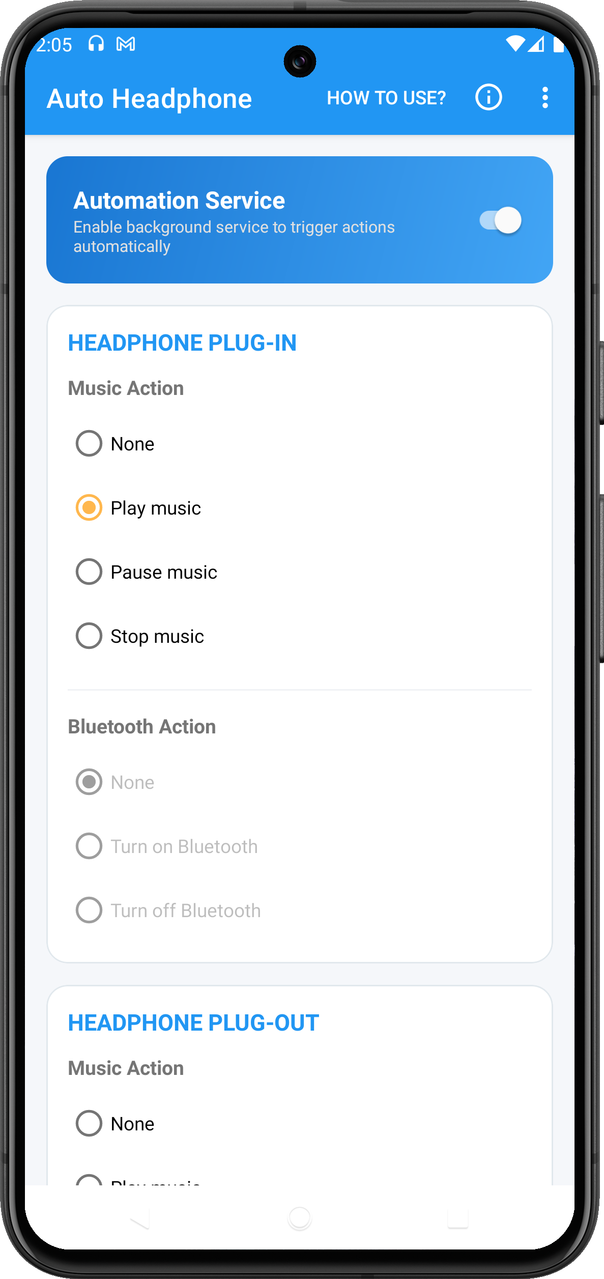 اسکرین شات 3 برنامه Auto Headphone