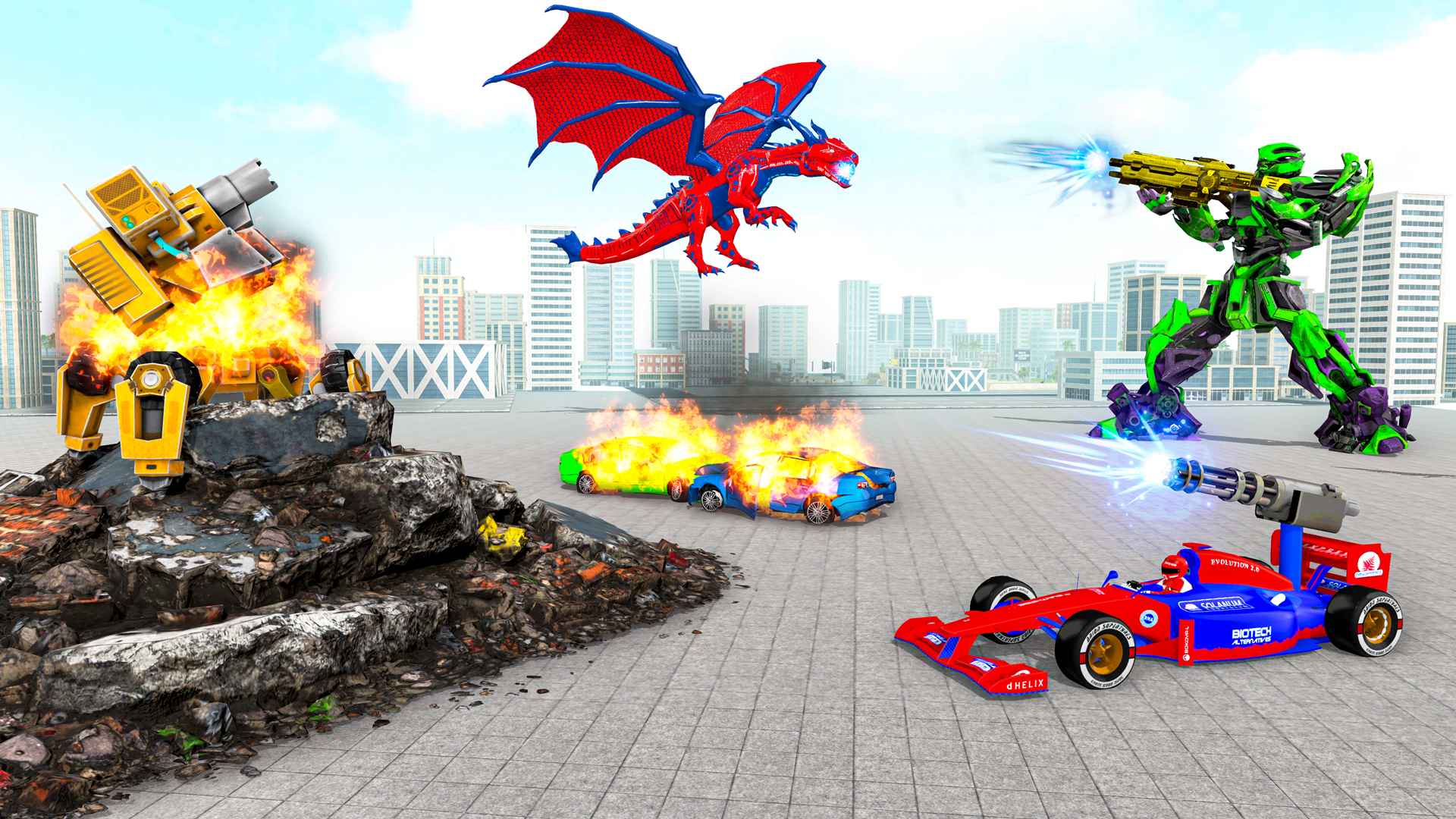 اسکرین شات 5 بازی Multi Robot Car Transform Bat