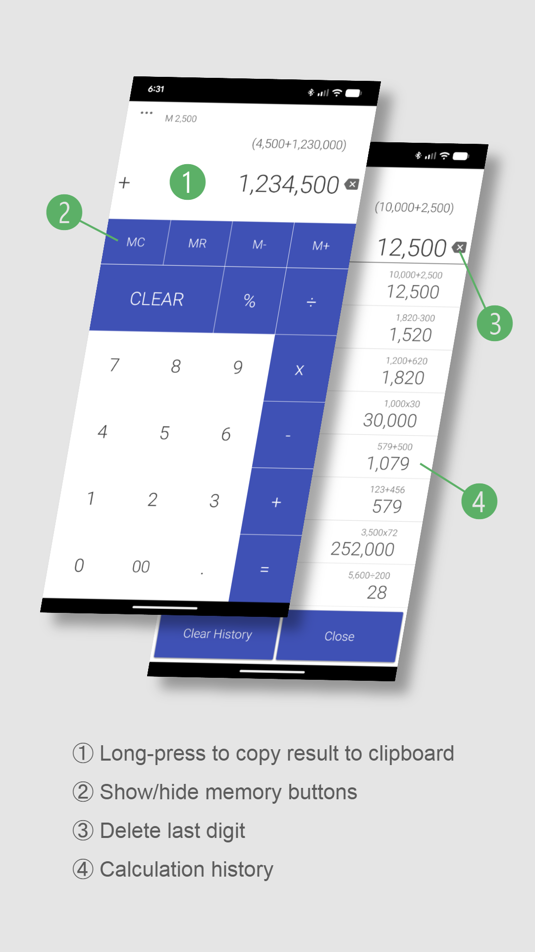 اسکرین شات 2 برنامه Calculator
