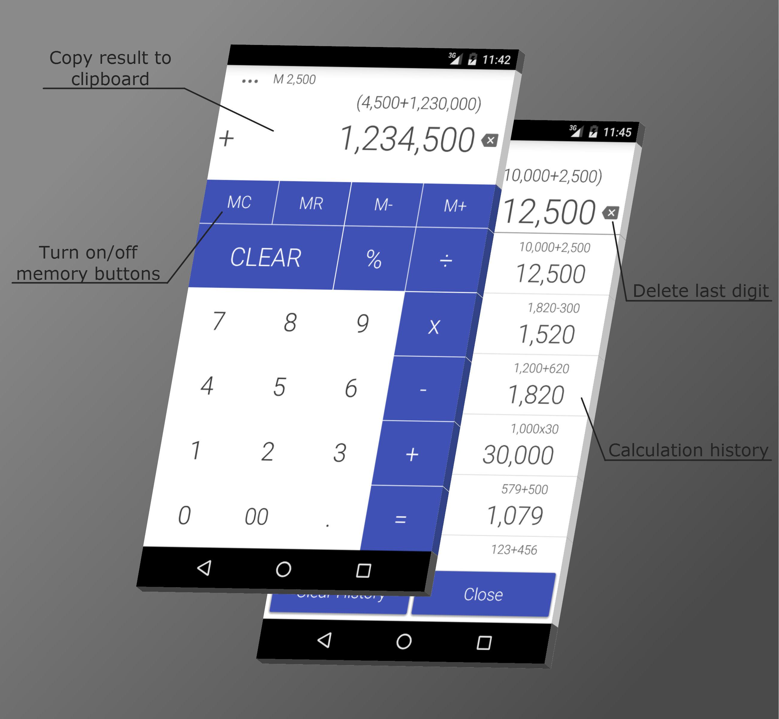 اسکرین شات 1 برنامه Calculator