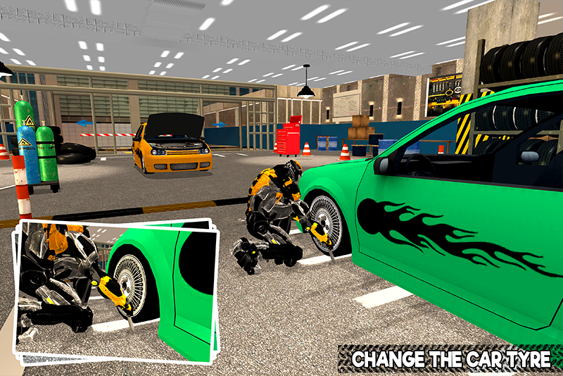 اسکرین شات 4 بازی Car Mechanic Robot Workshop