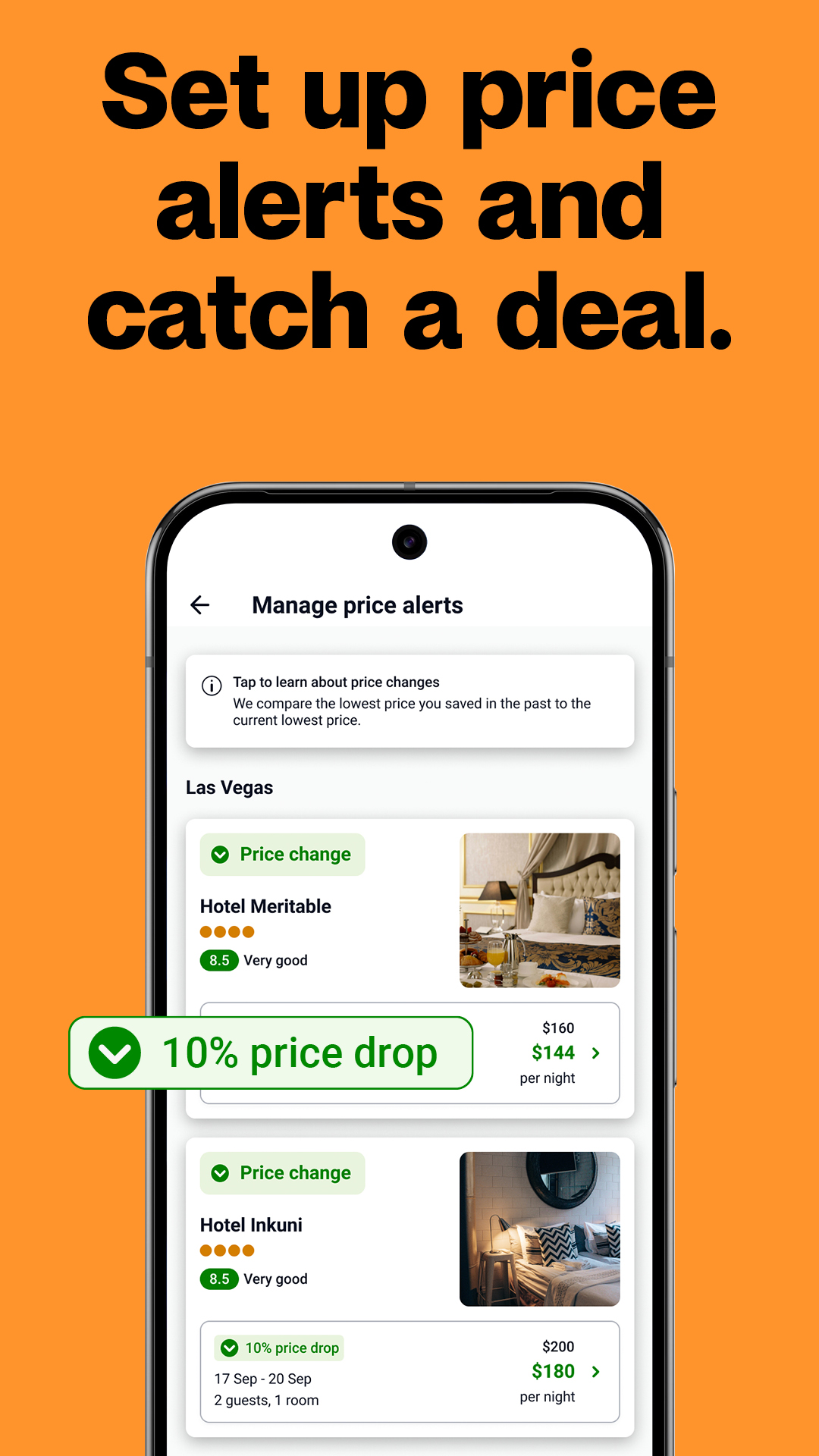 اسکرین شات 2 برنامه trivago: Compare hotel prices