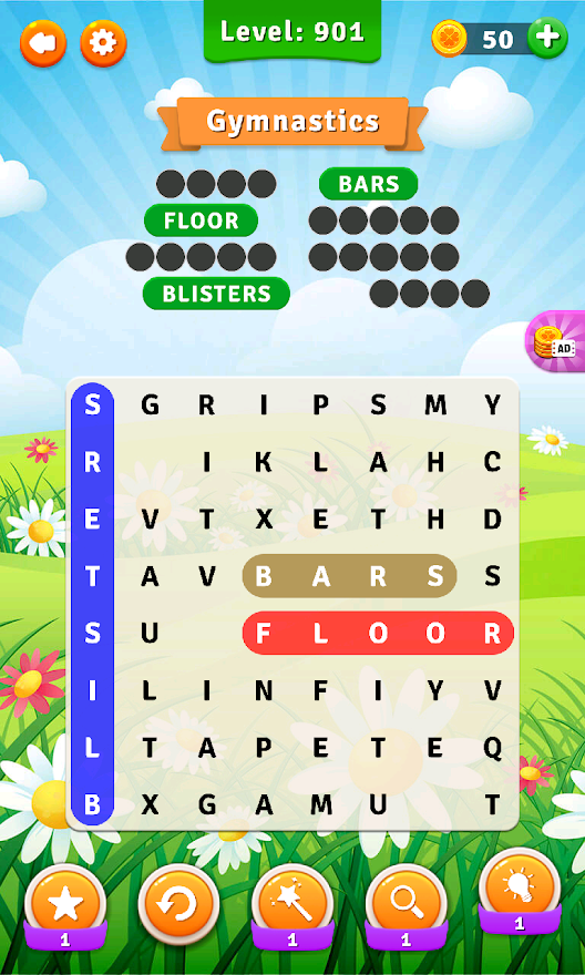 اسکرین شات 3 بازی Word Search: Crossword Puzzles