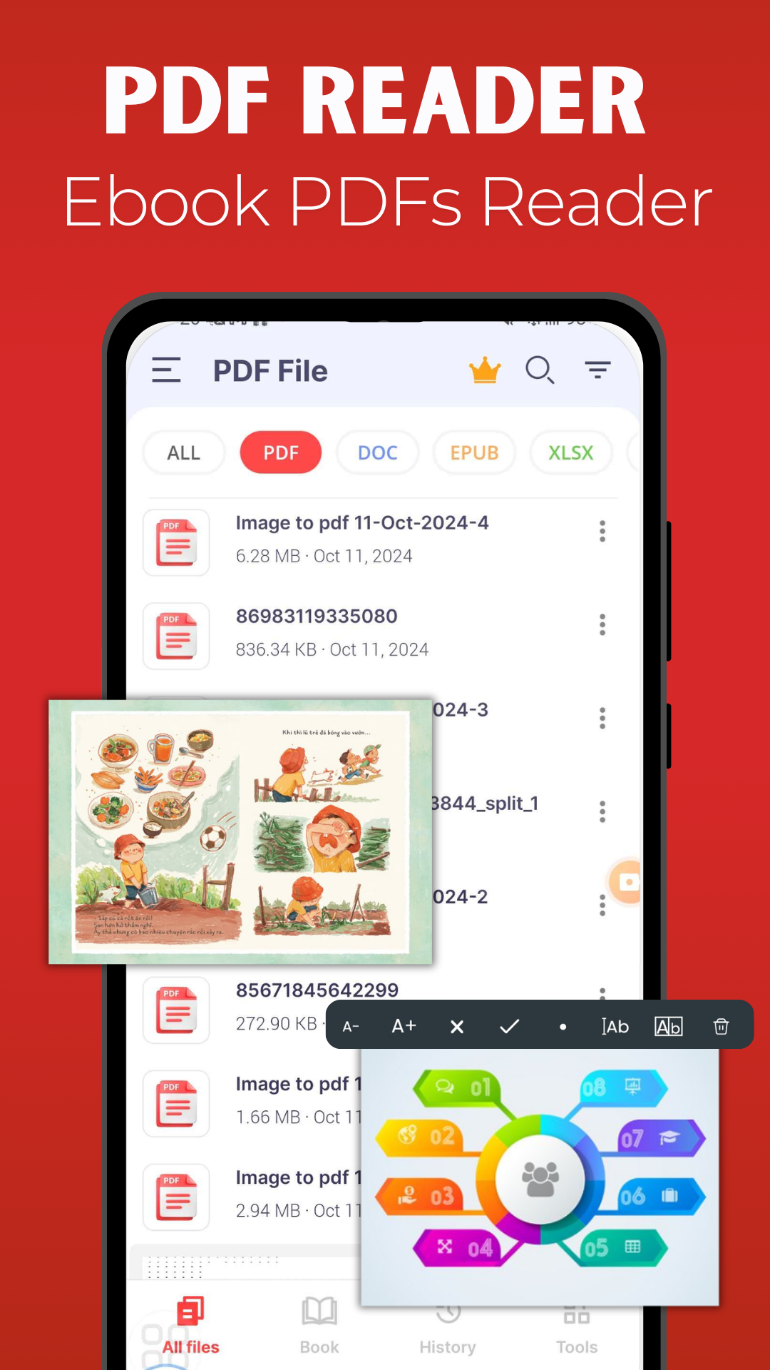 اسکرین شات 1 برنامه PDF Reader: PDF Scanner
