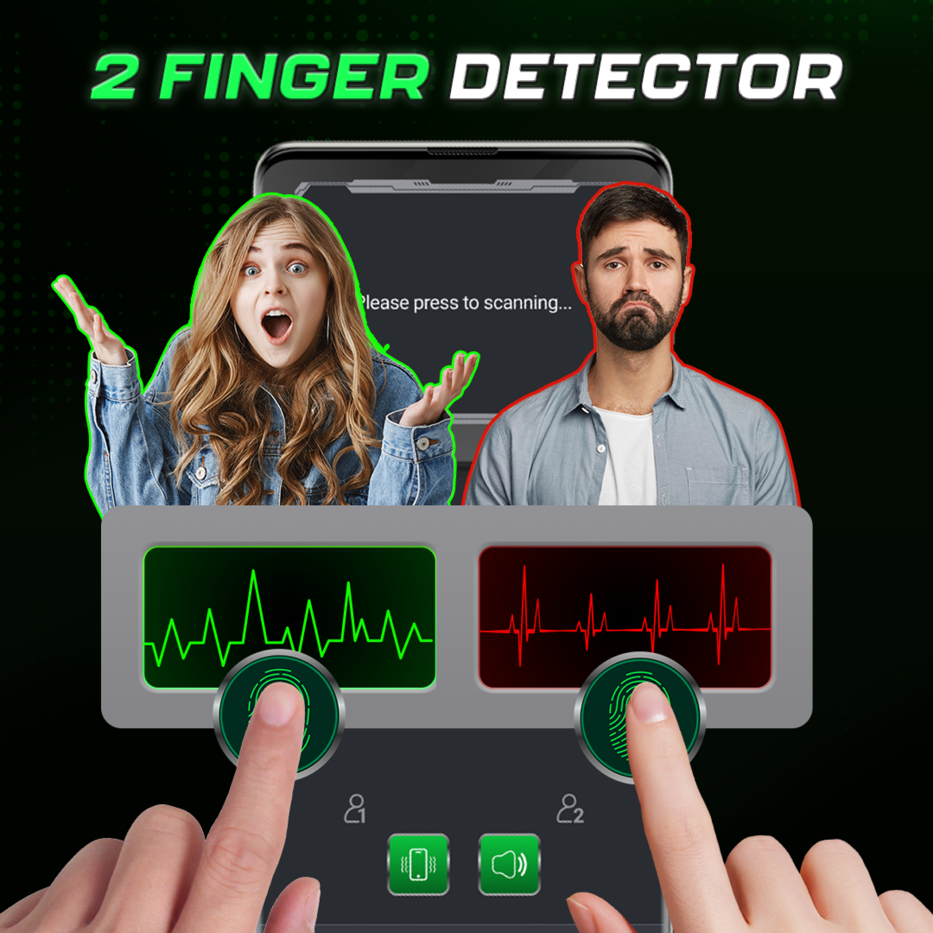 اسکرین شات 2 برنامه Lie Detector Test Prank (Joke)