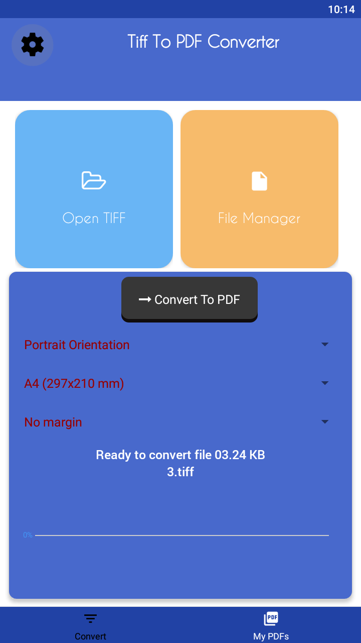 اسکرین شات 1 برنامه TIFF to PDF Converter
