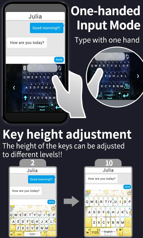 اسکرین شات 5 برنامه TS Big Keyboard [4Languages]
