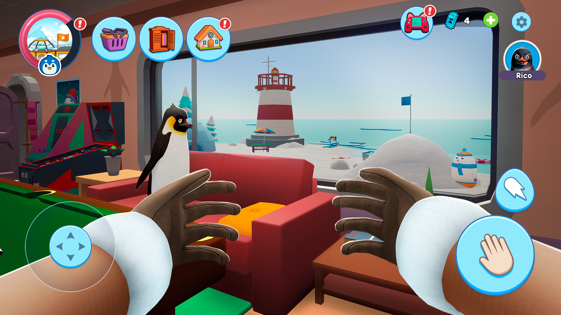 اسکرین شات 4 بازی Penguin Simulator: My Pets