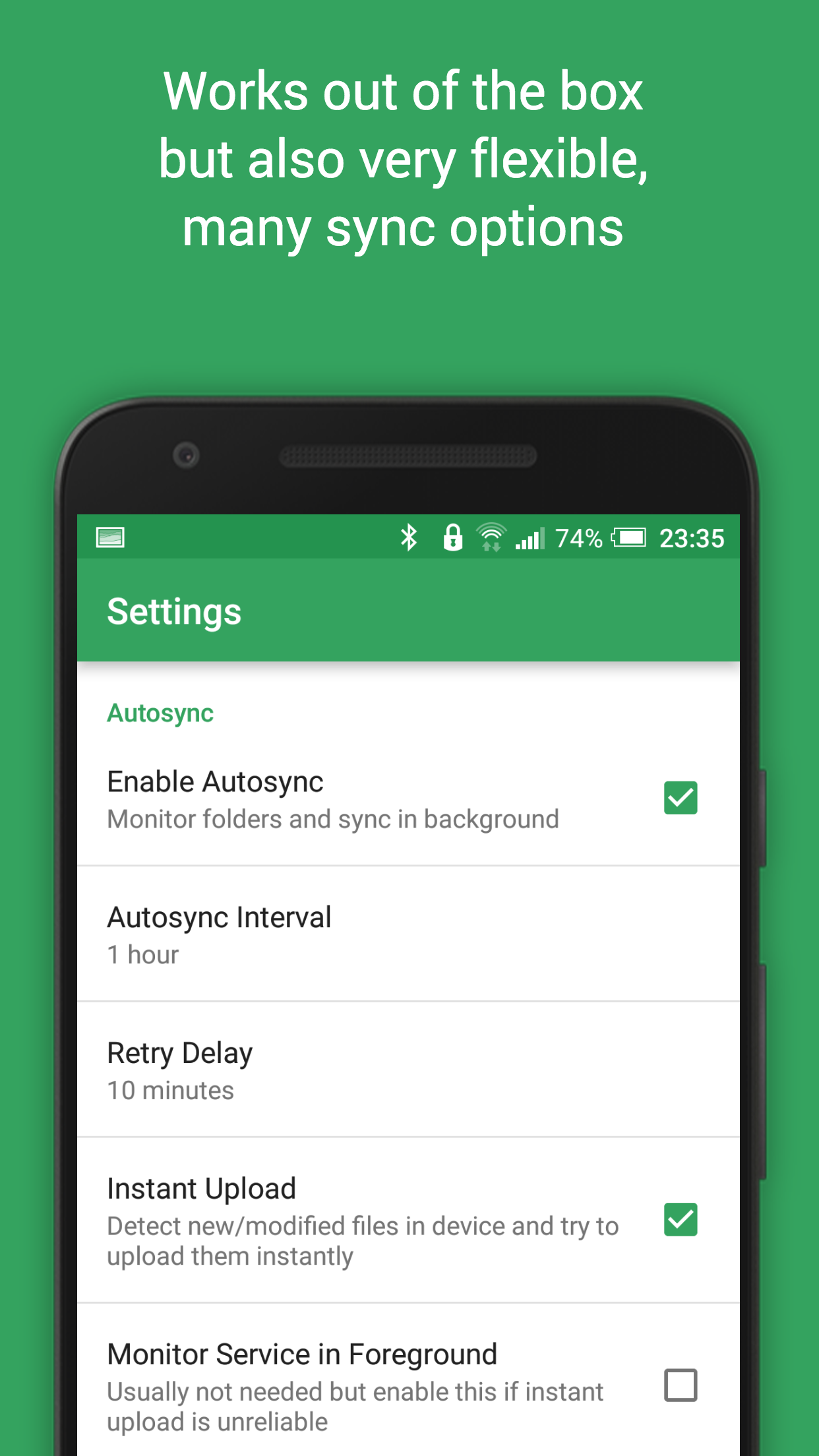 اسکرین شات 8 برنامه Autosync for Google Drive