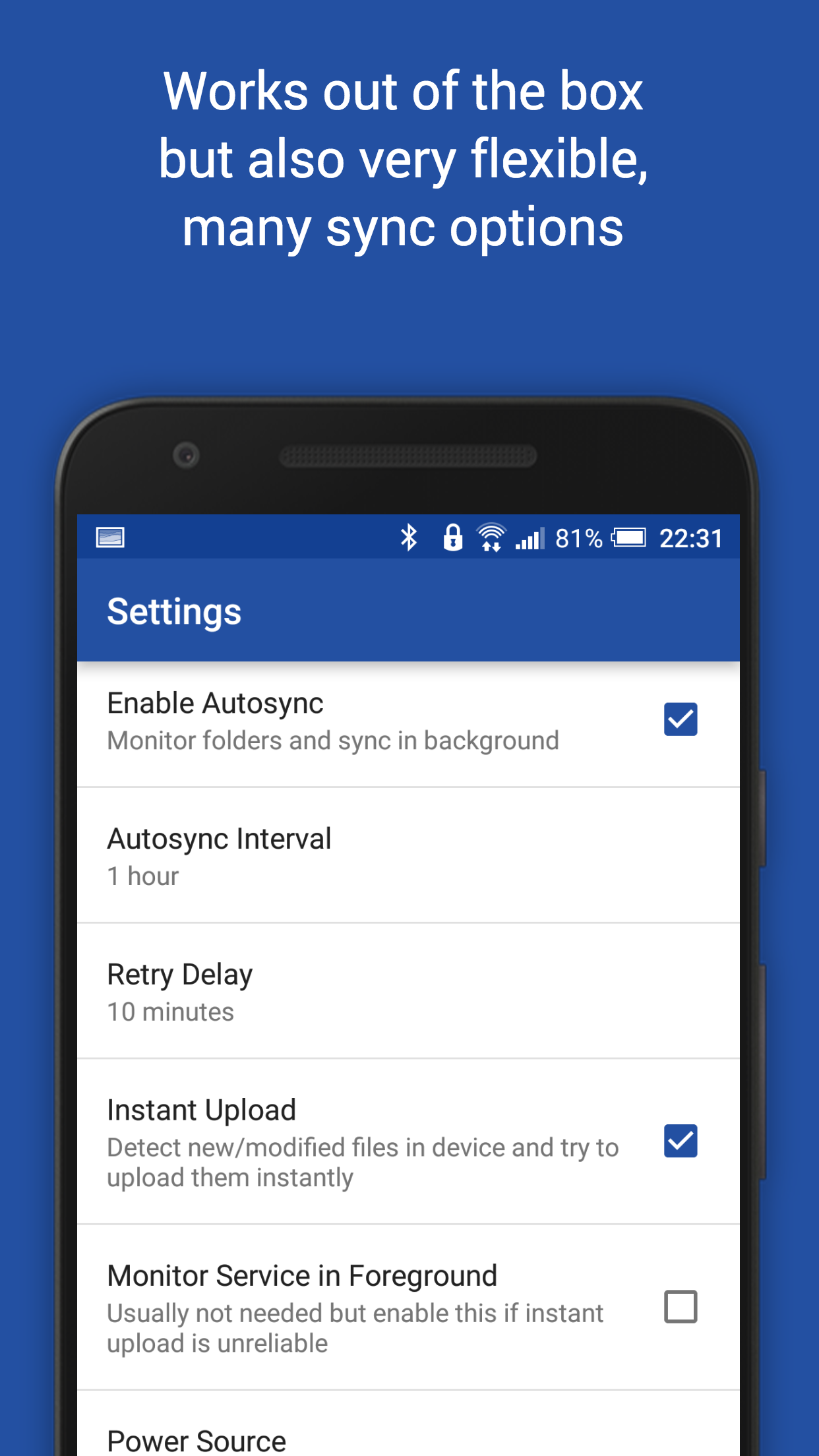 اسکرین شات 8 برنامه OneSync: Autosync for OneDrive