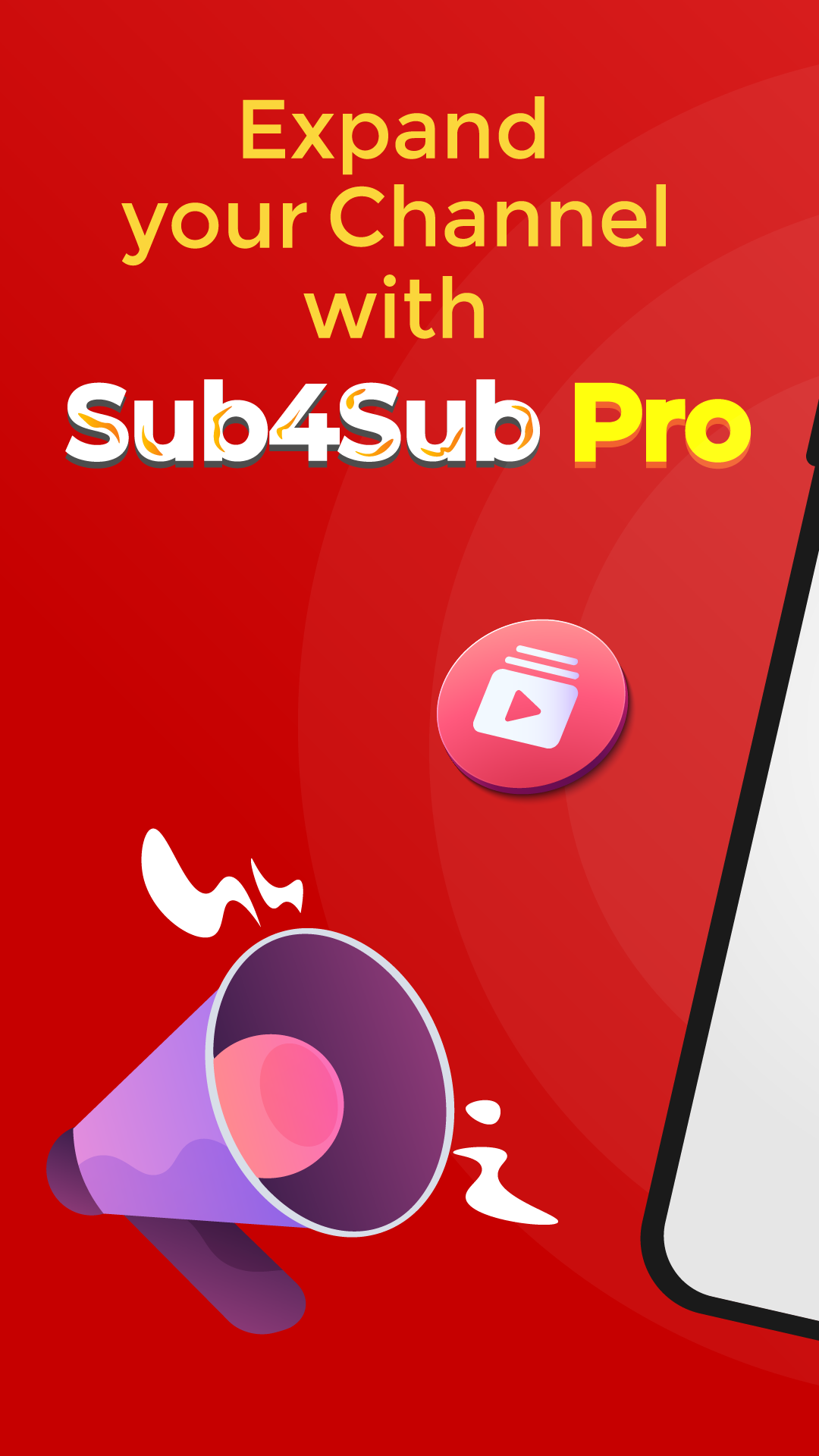 اسکرین شات 1 برنامه Sub4Sub Pro - view, like & sub