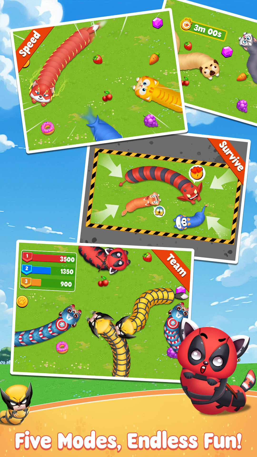 اسکرین شات 2 بازی Snake Survival: IO Game