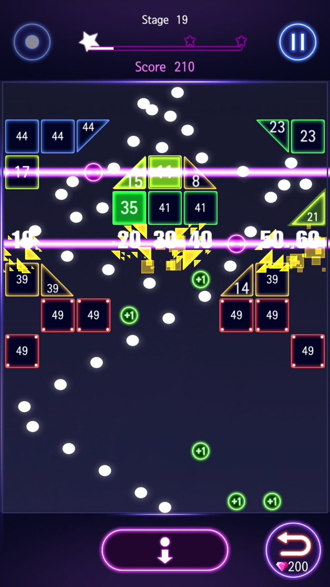 اسکرین شات 7 بازی Bricks Breaker Hit - Glow Ball