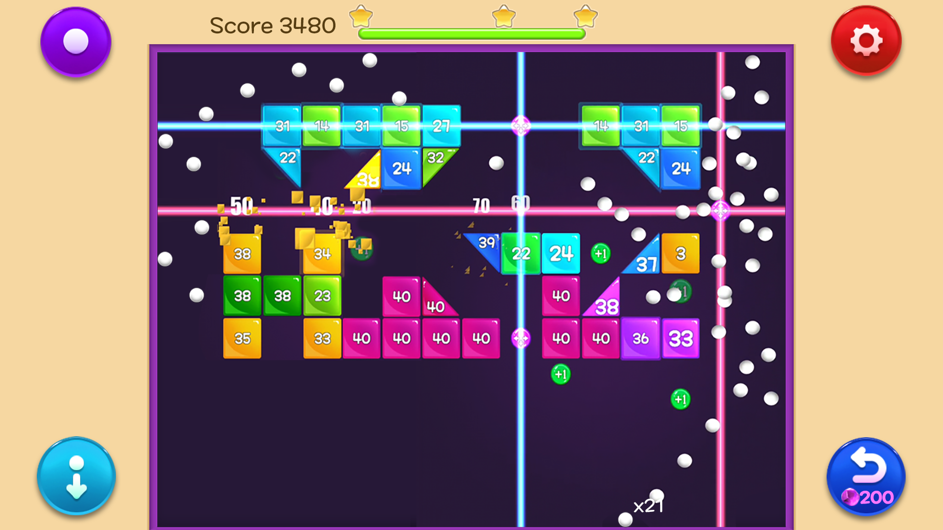 اسکرین شات 3 بازی Jewel Bricks Breaker