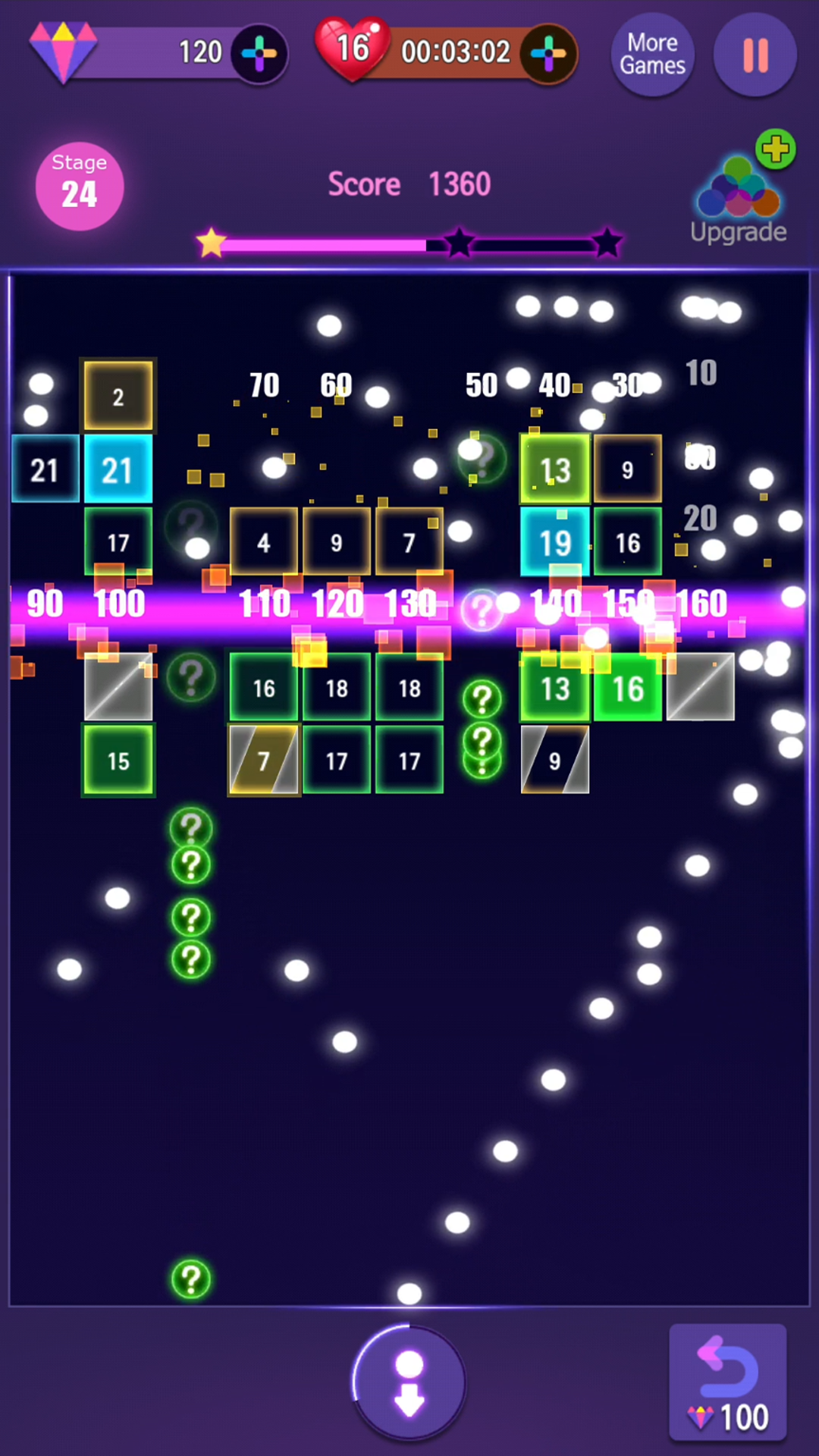 اسکرین شات 7 بازی Neon Bricks Master