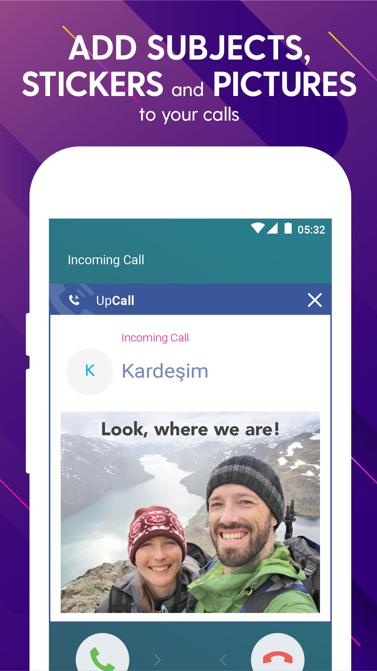 اسکرین شات 2 برنامه UpCall- Unknown Caller ID