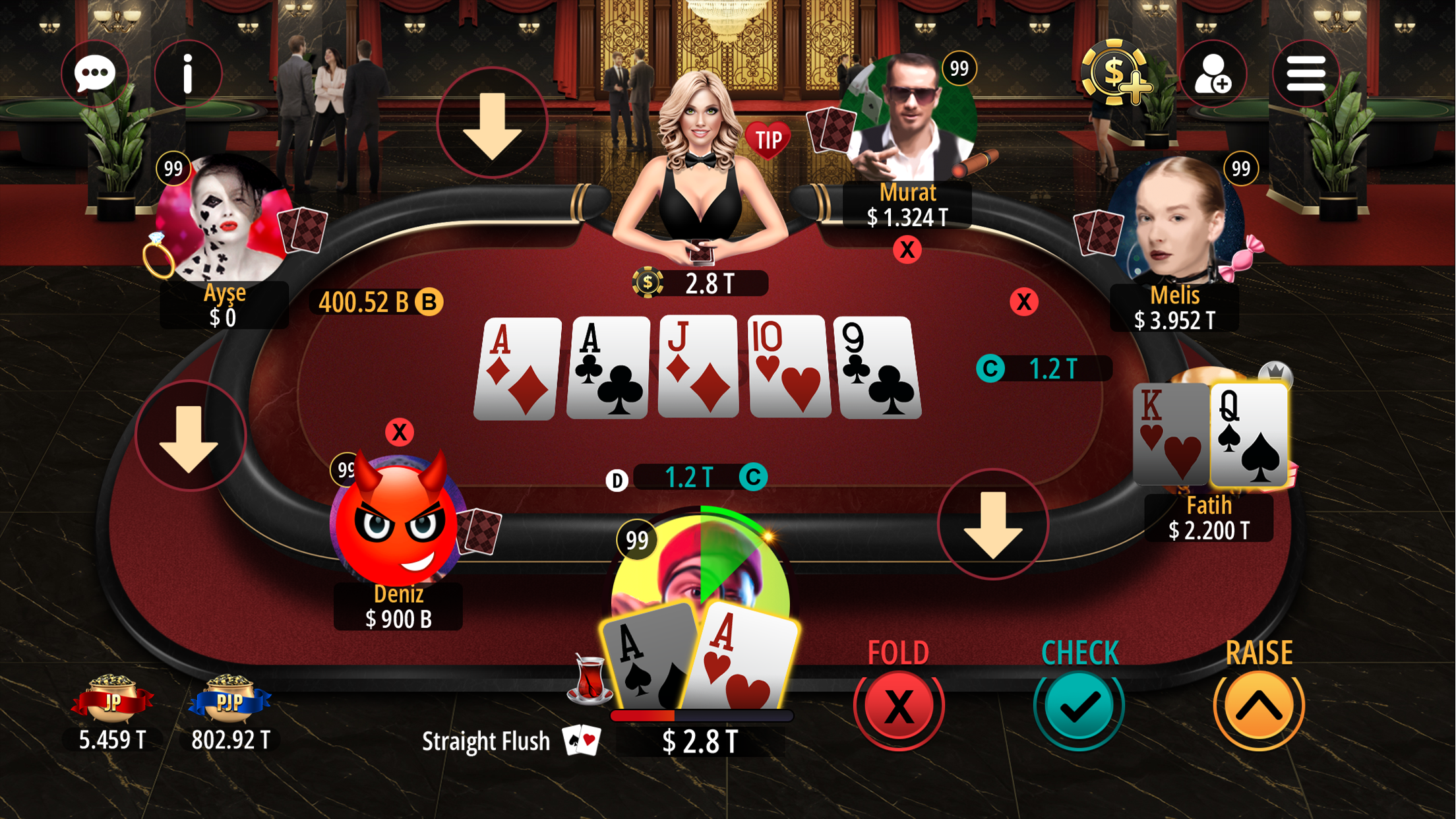 اسکرین شات 1 بازی Turn Poker