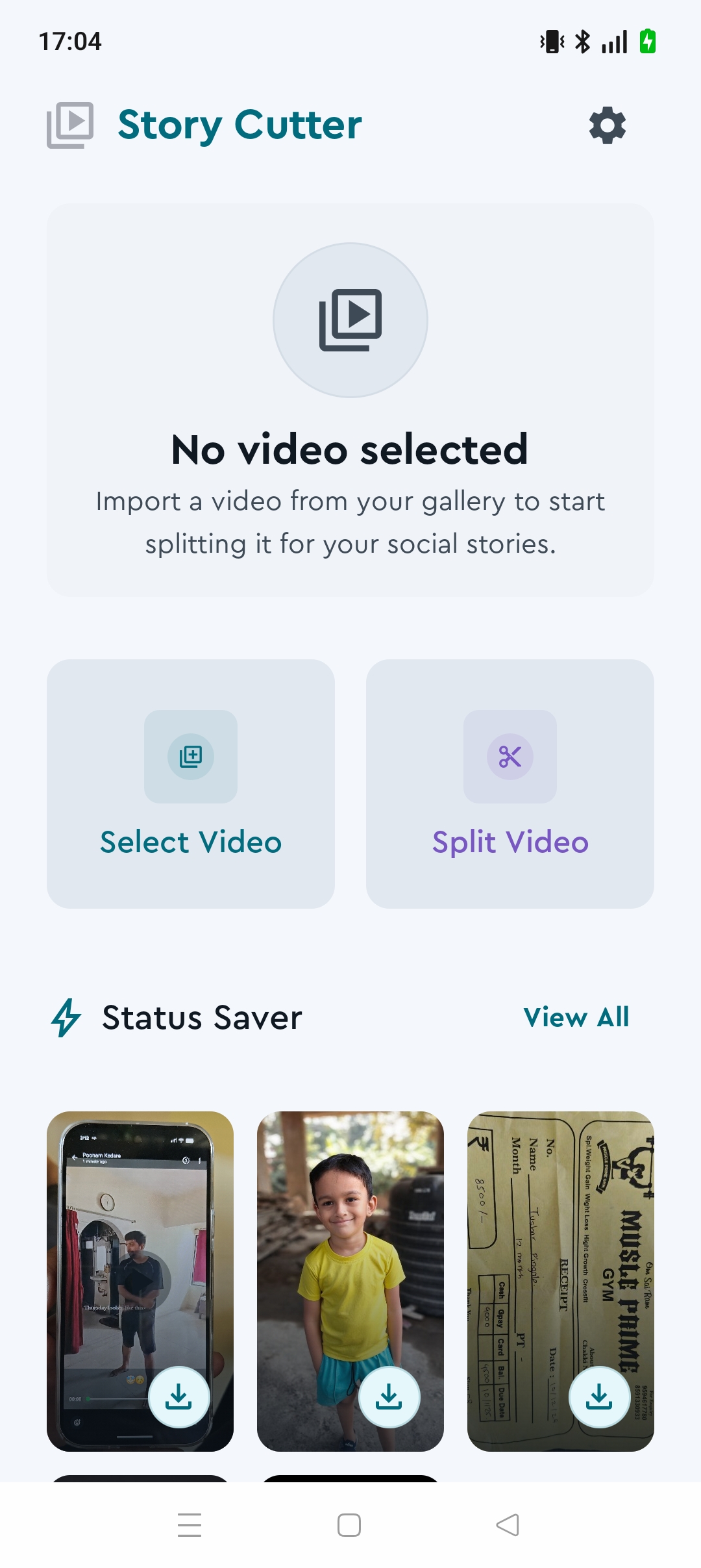 اسکرین شات 1 برنامه Video Cutter for Long Story