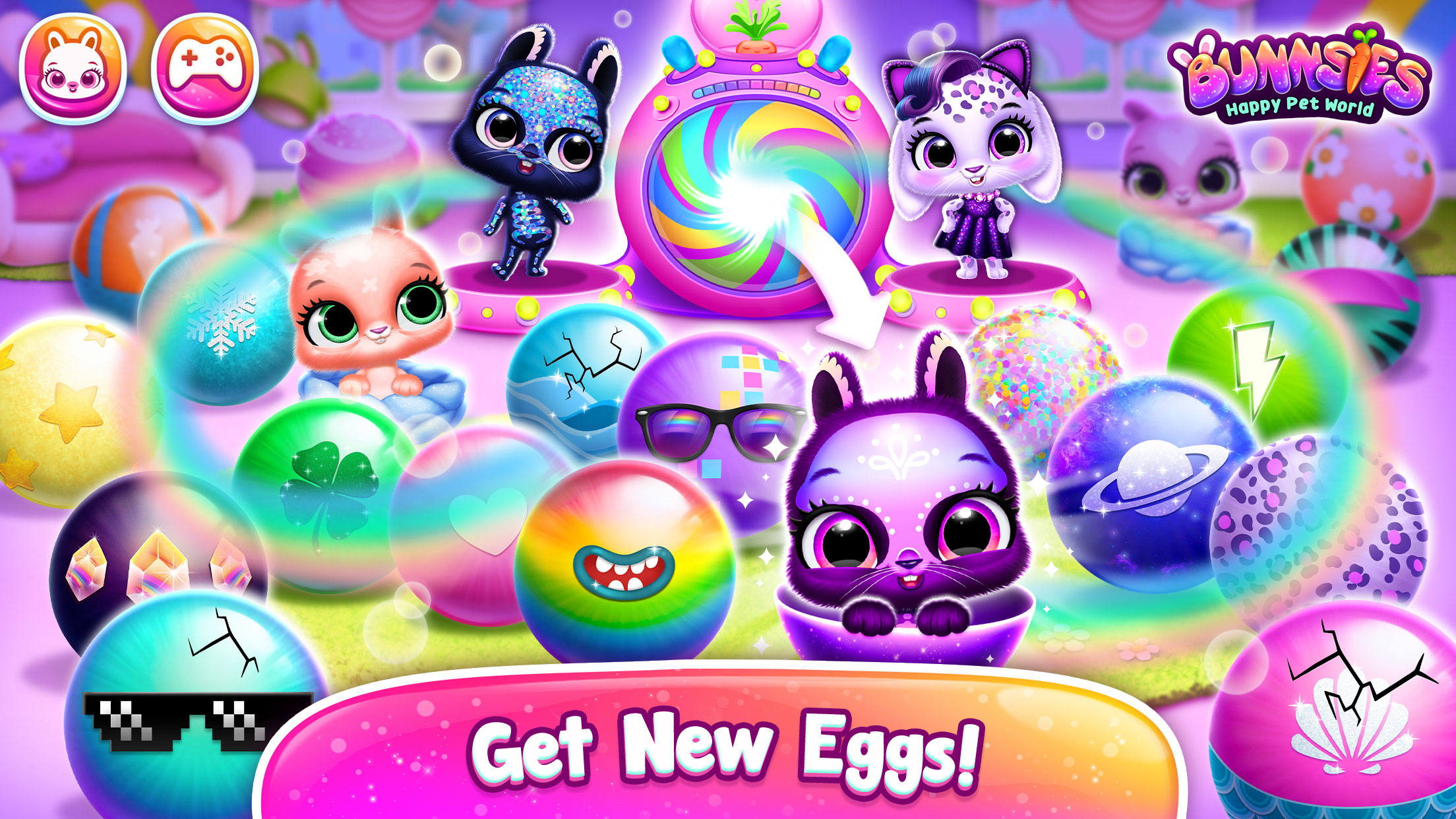 اسکرین شات 2 بازی Bunnsies - Happy Pet World