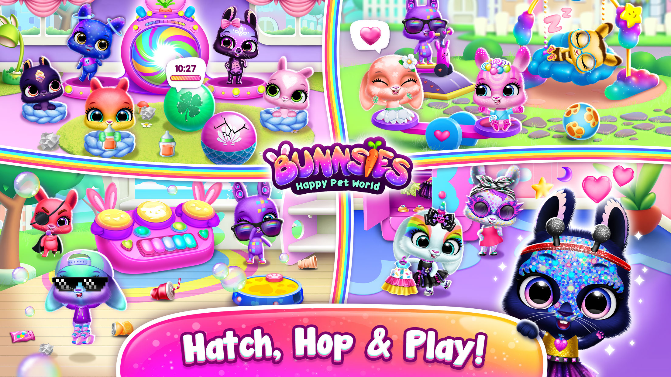 اسکرین شات 3 بازی Bunnsies - Happy Pet World