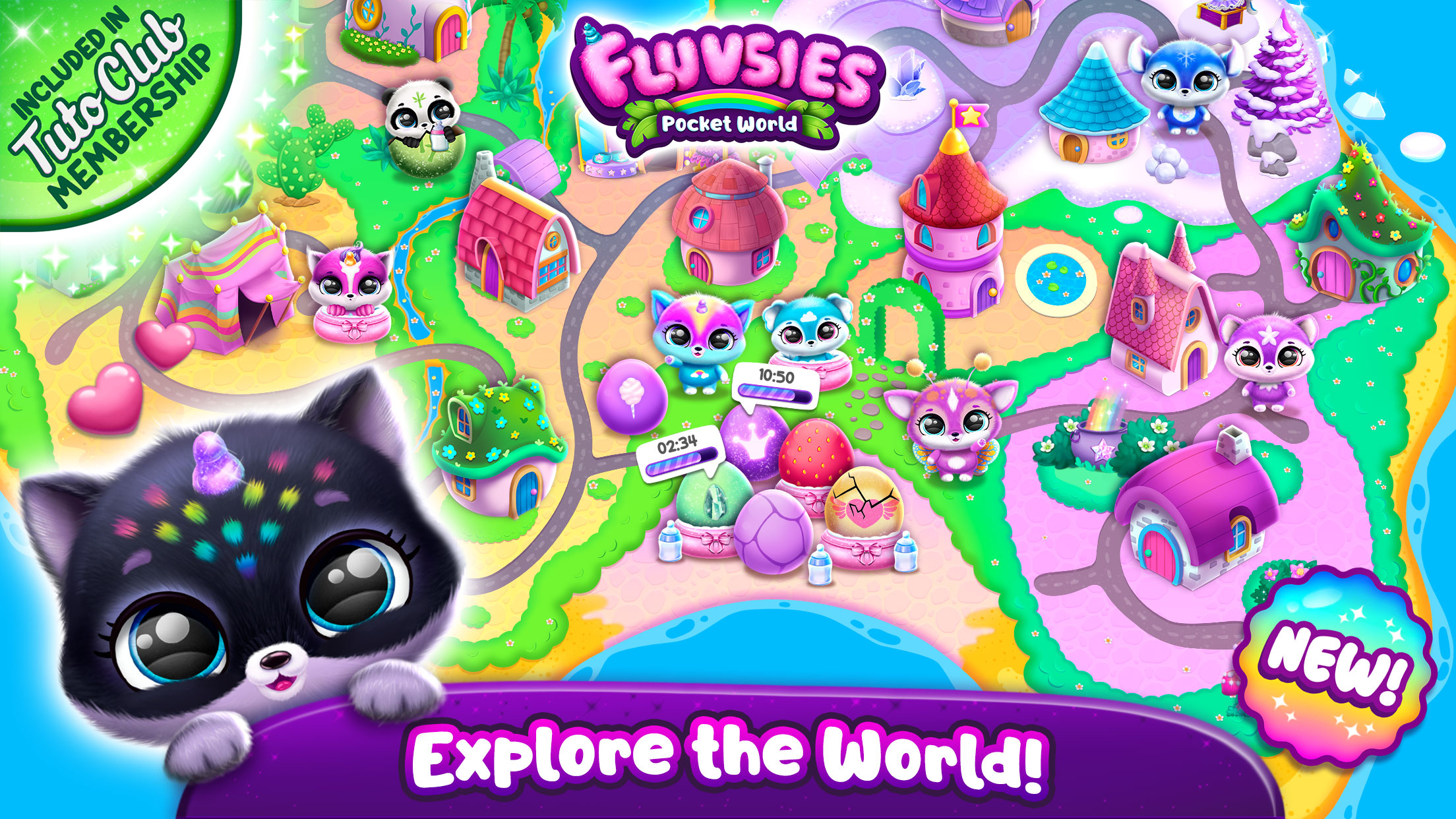 اسکرین شات 1 بازی Fluvsies Pocket World