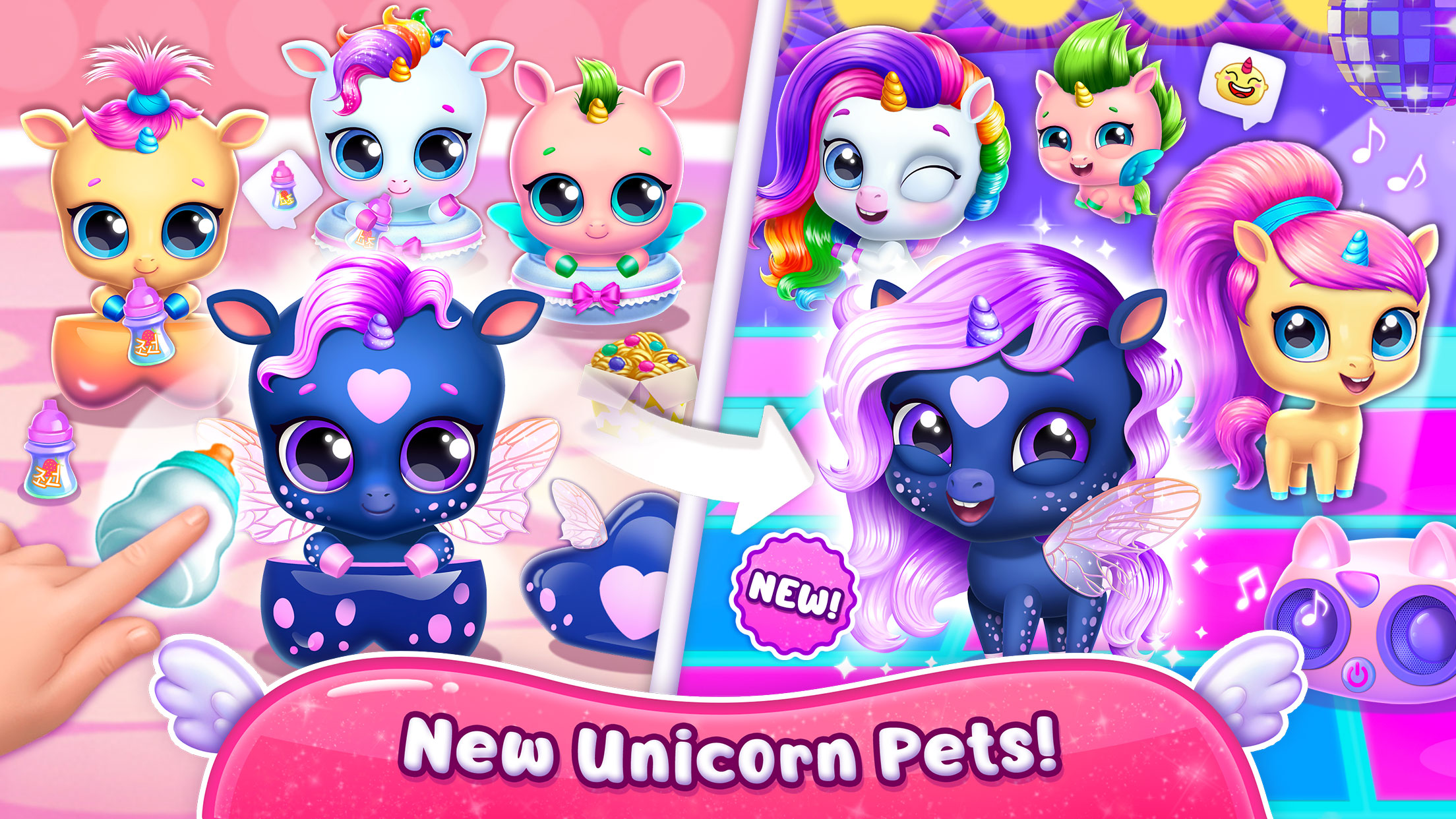 اسکرین شات 7 بازی Kpopsies - Hatch Baby Unicorns