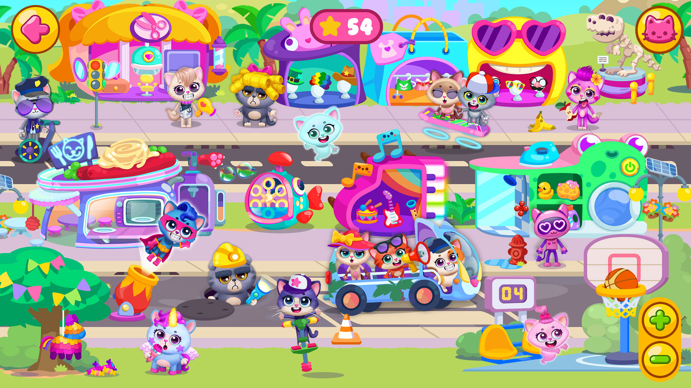 اسکرین شات 1 بازی Little Kitty Town