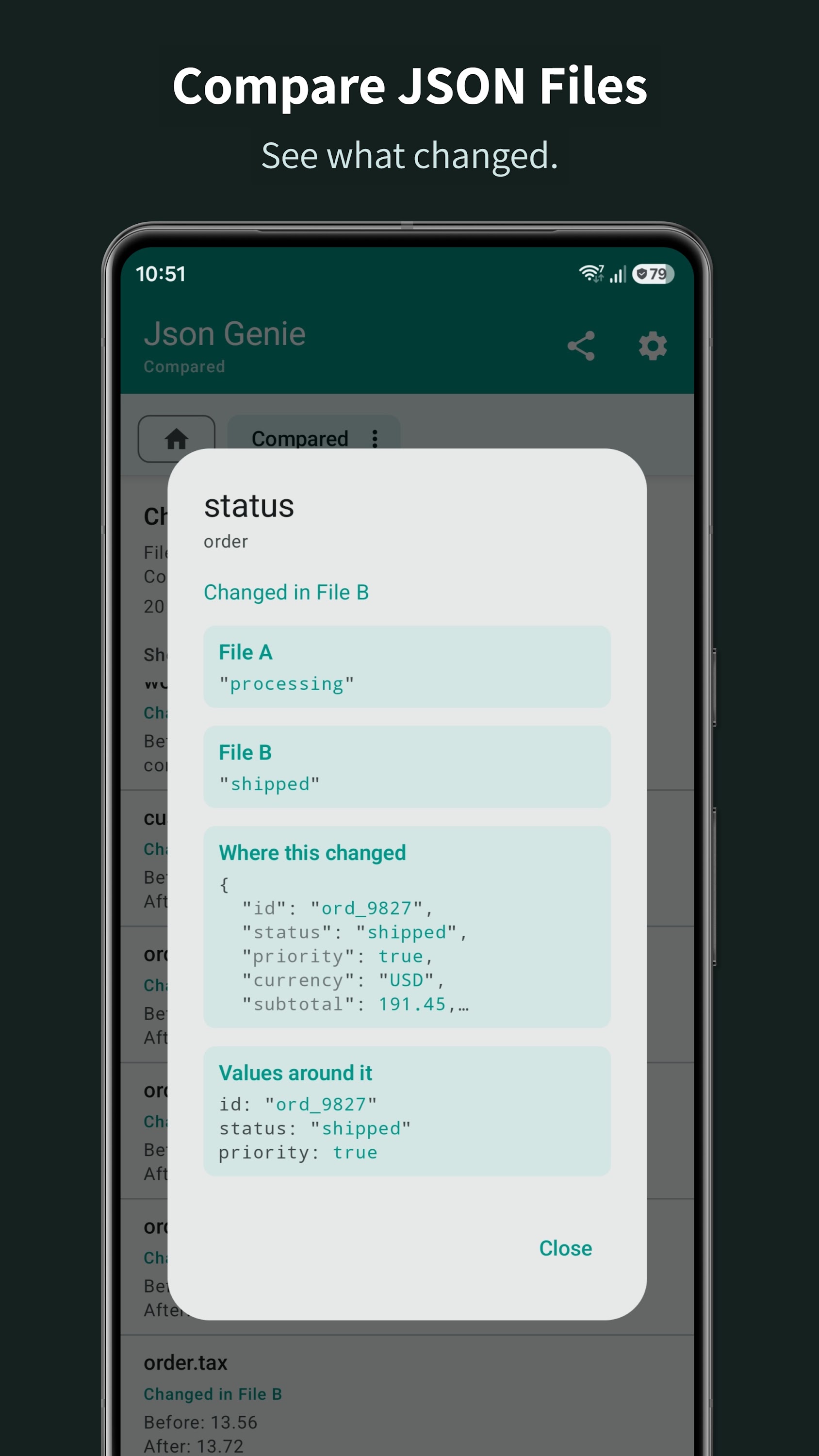 اسکرین شات 5 برنامه Json Genie: JSON Viewer/Editor