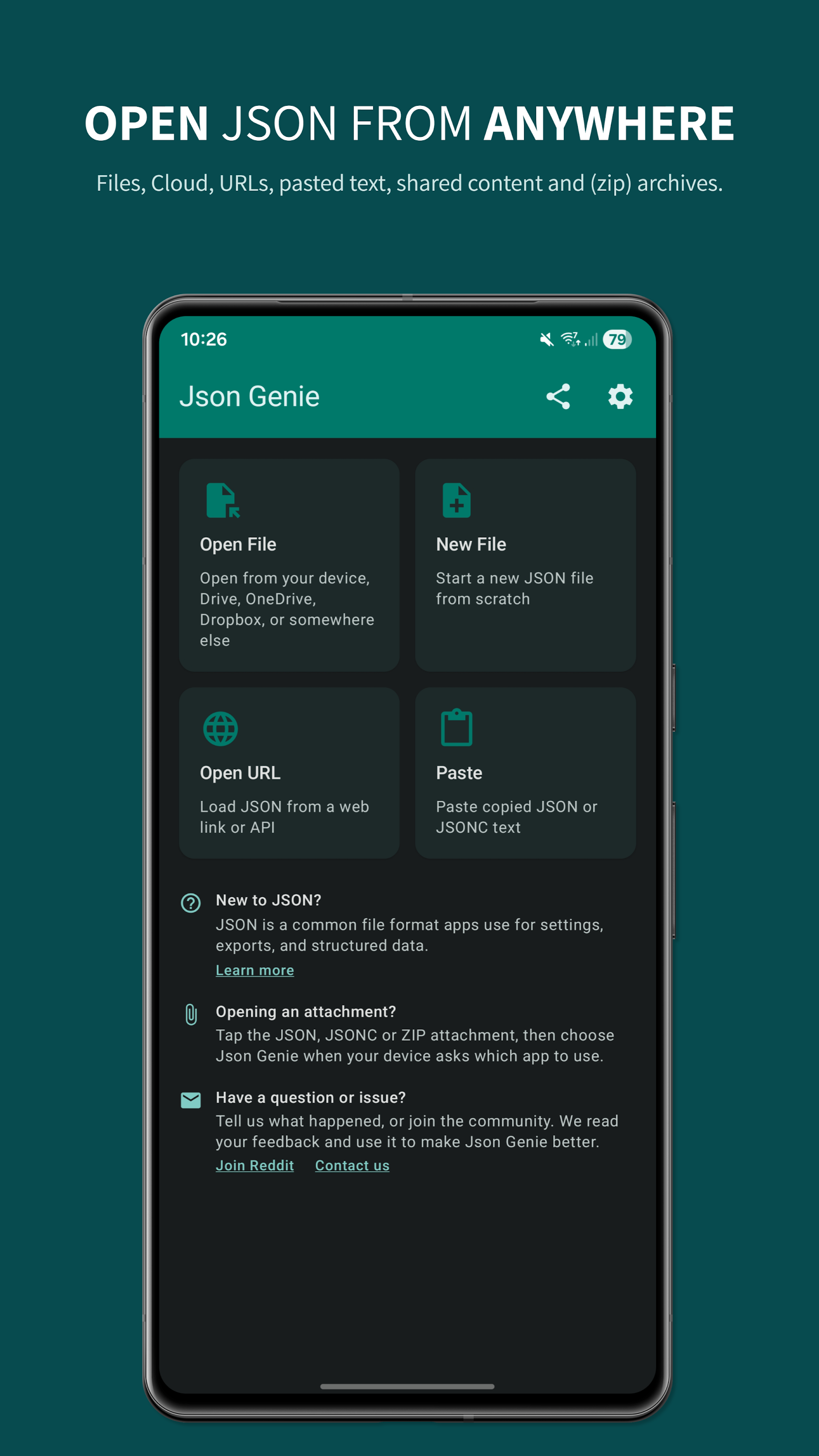 اسکرین شات 2 برنامه Json Genie: JSON Viewer/Editor