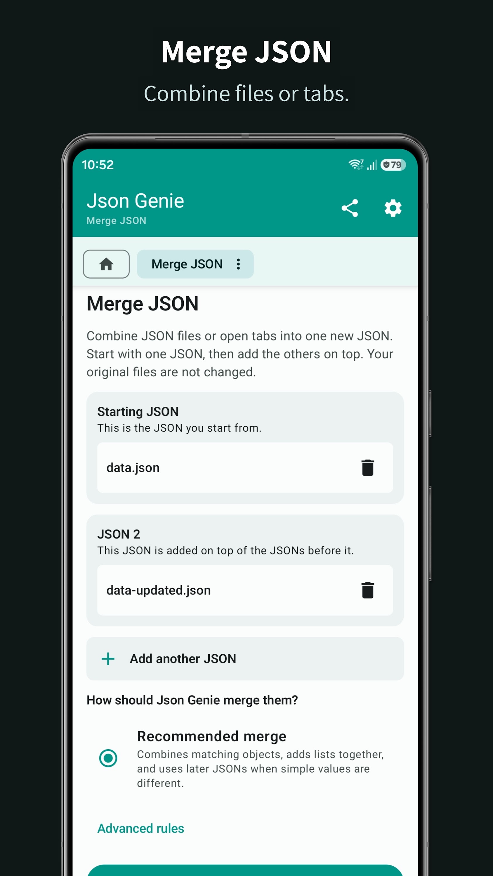 اسکرین شات 6 برنامه Json Genie: JSON Viewer/Editor