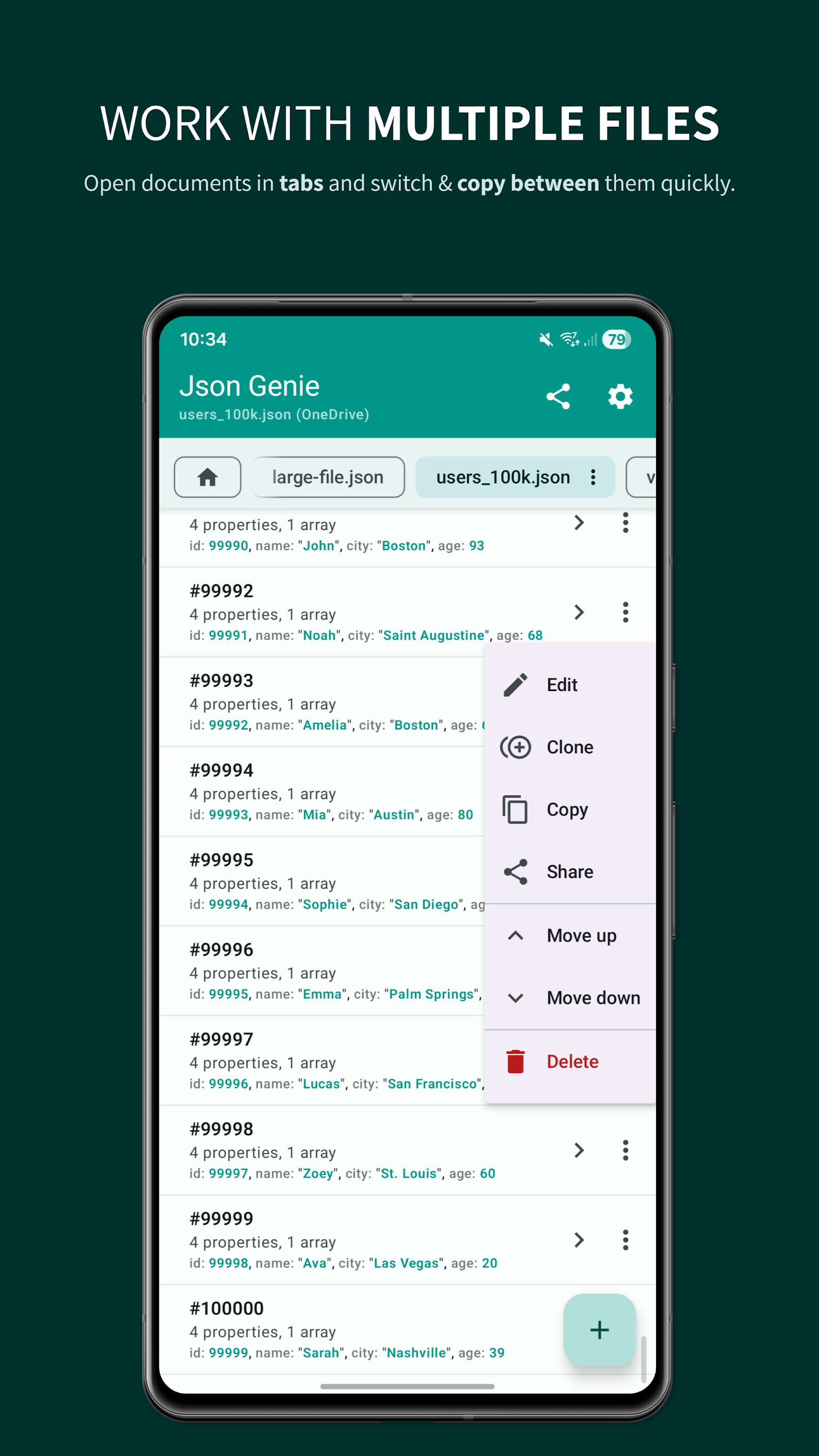 اسکرین شات 7 برنامه Json Genie: JSON Viewer/Editor