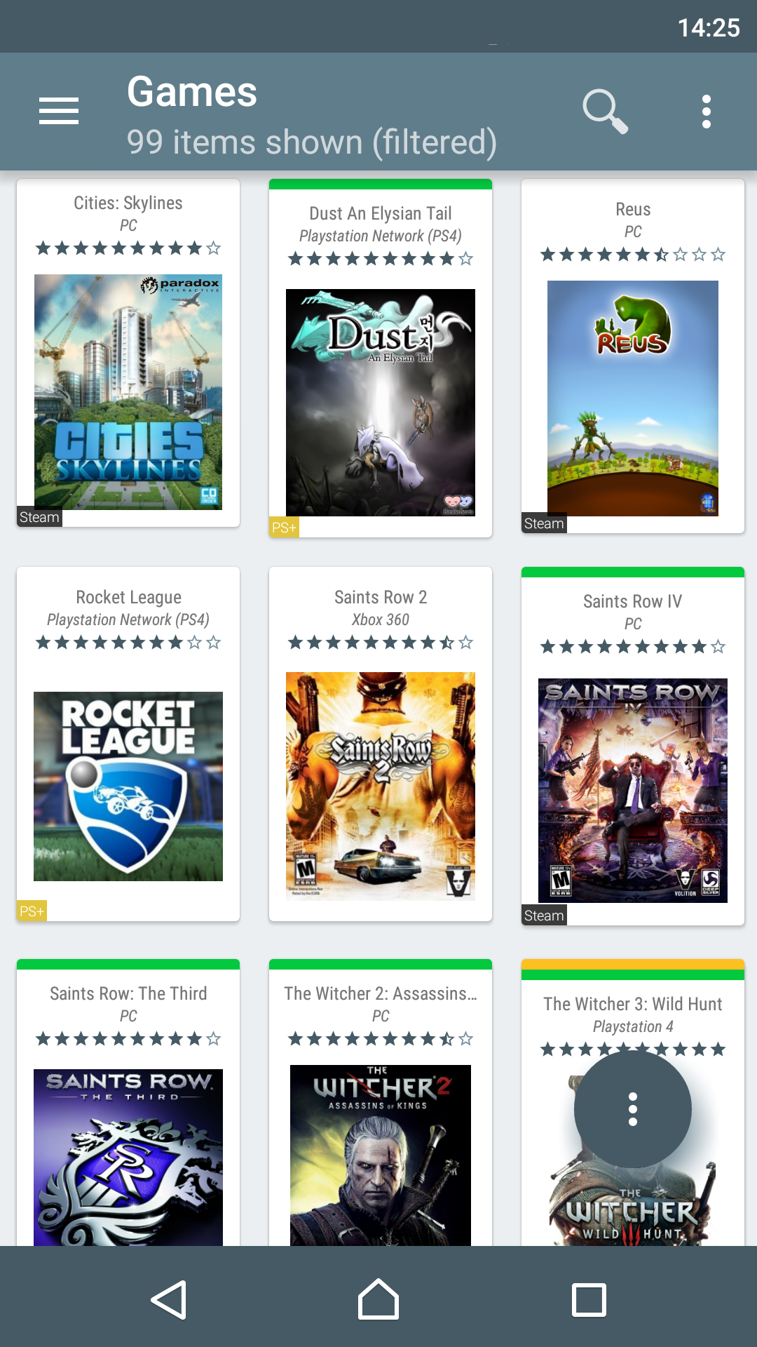 اسکرین شات 1 برنامه My Game Collection