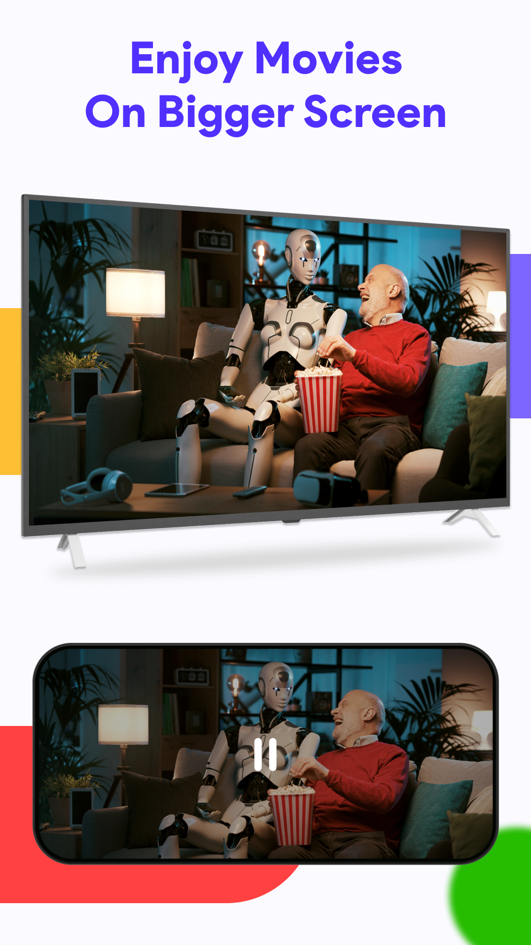 اسکرین شات 3 برنامه Cast To TV - Screen Sharing