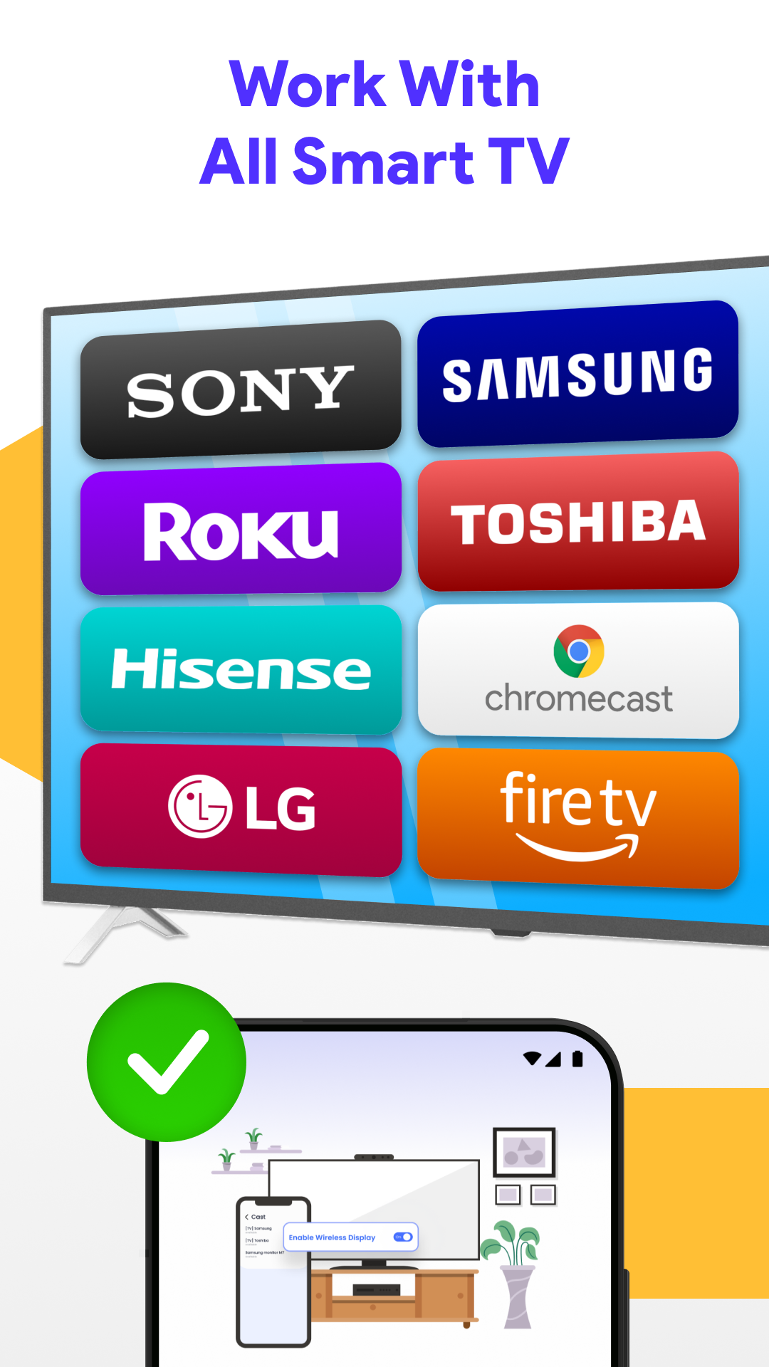 اسکرین شات 6 برنامه Cast To TV - Screen Sharing