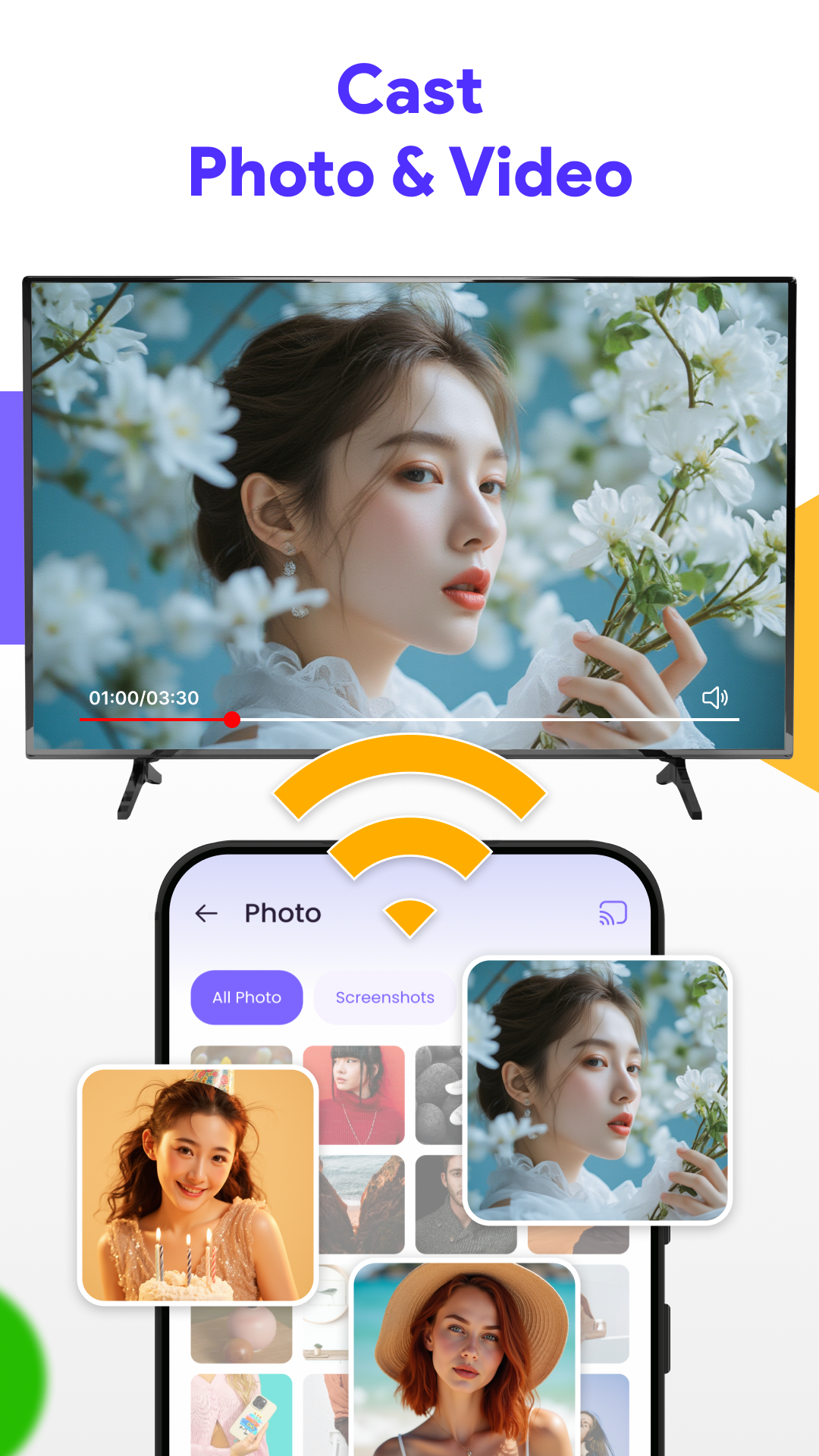اسکرین شات 5 برنامه Cast To TV - Screen Sharing