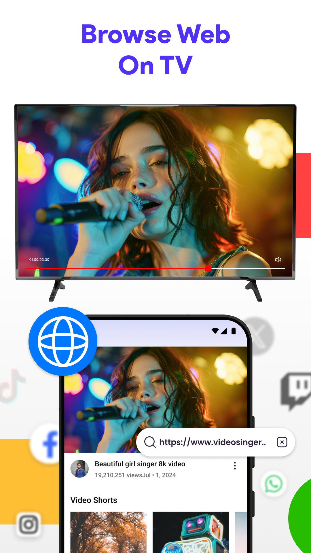 اسکرین شات 4 برنامه Cast To TV - Screen Sharing