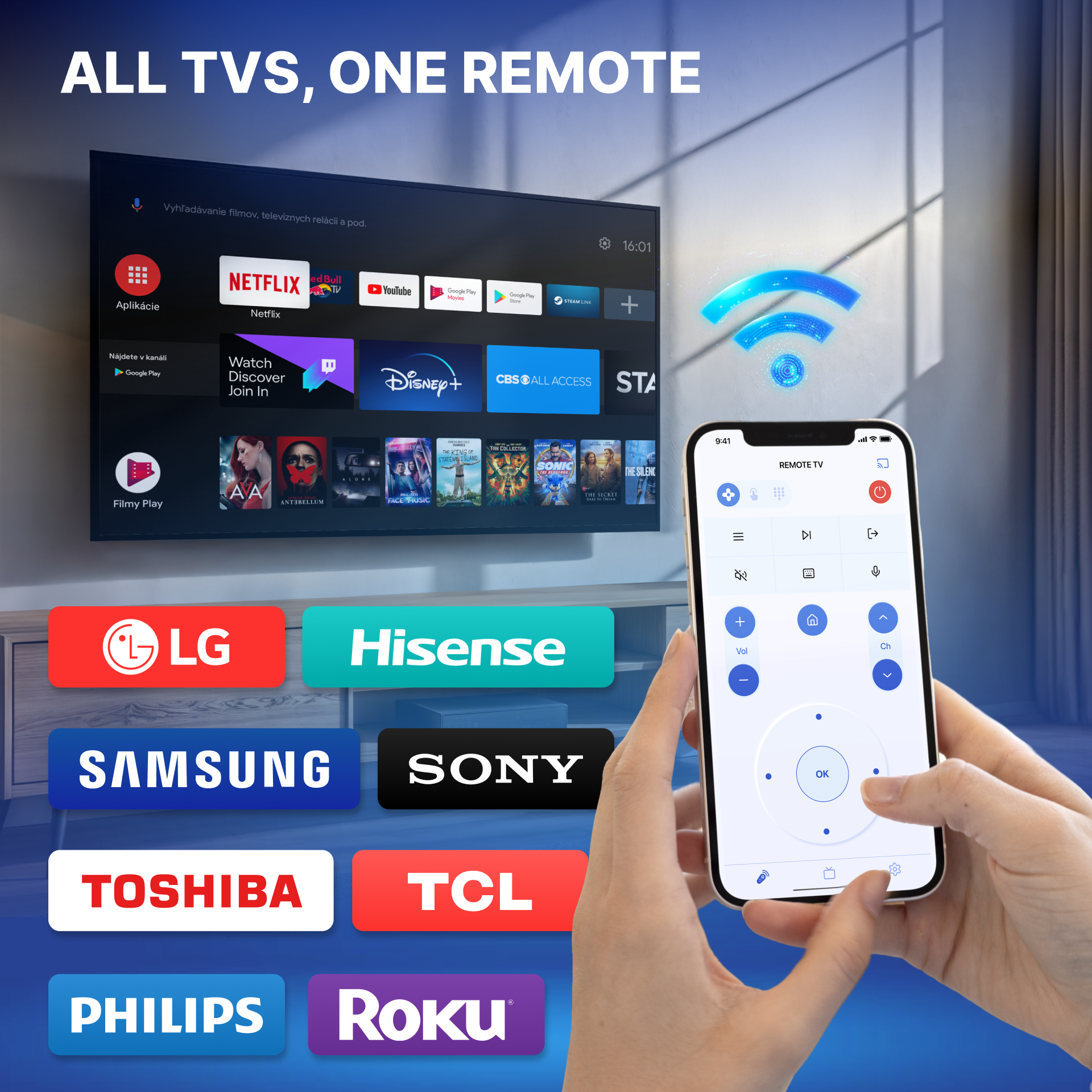 اسکرین شات 1 برنامه All TV Remote - Universal TV