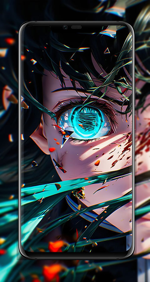 اسکرین شات 3 برنامه Anime Eyes Wallpaper 4K