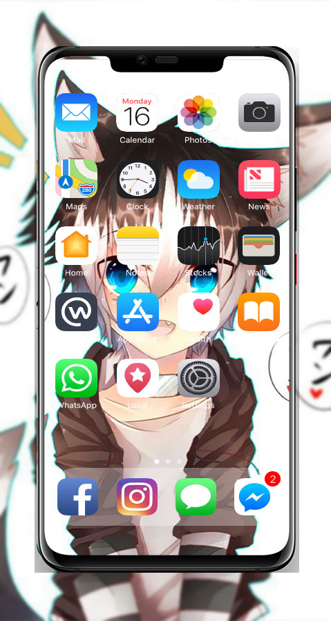 اسکرین شات 6 برنامه Anime Cat Boy Wallpaper